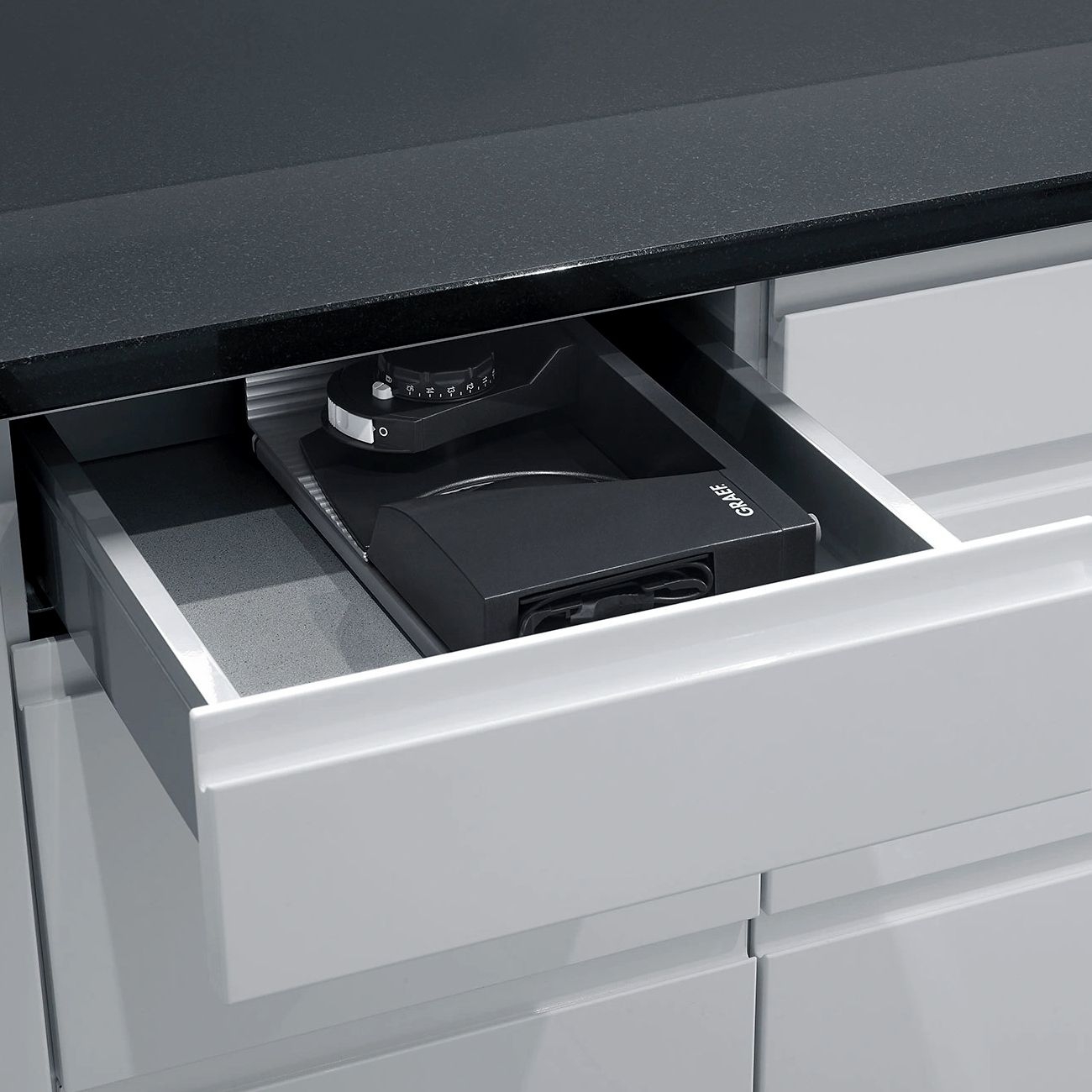 Graef - Foldable slicer Mytiny TWIN | Iron stone grey