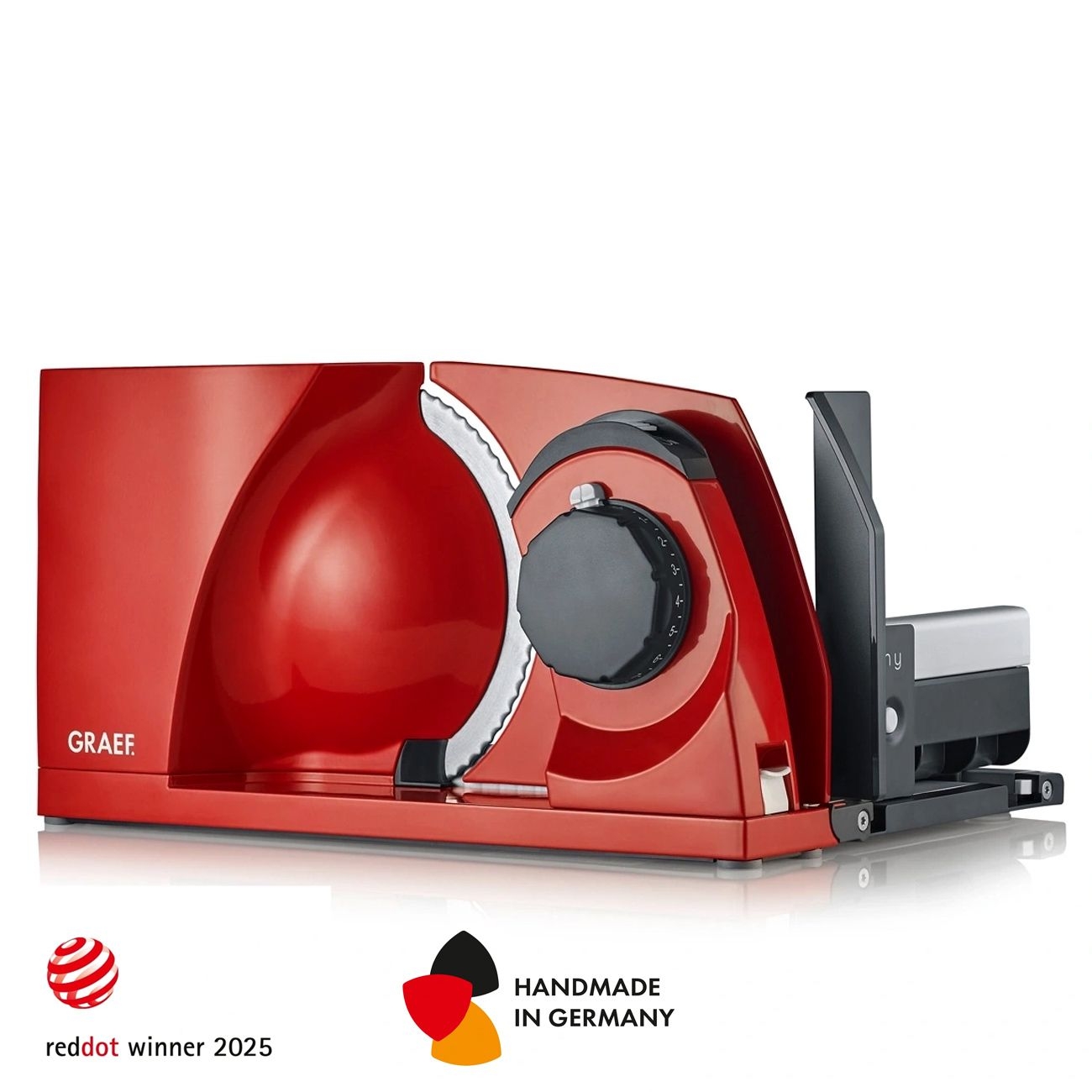 Graef - Foldable slicer Mytiny - serrated blade | Red