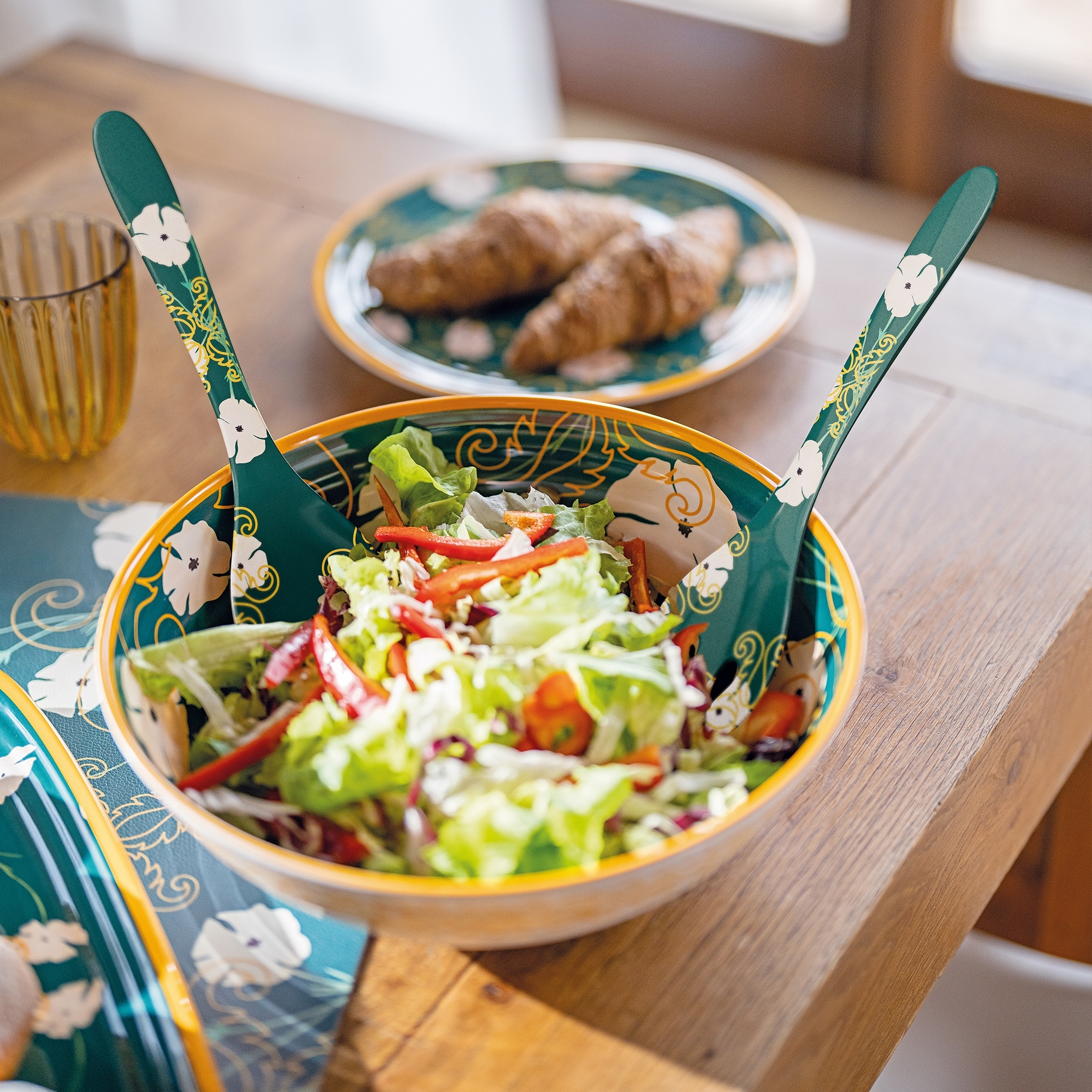 Guzzini - Salad cutlery 'Fusion' - Emerald