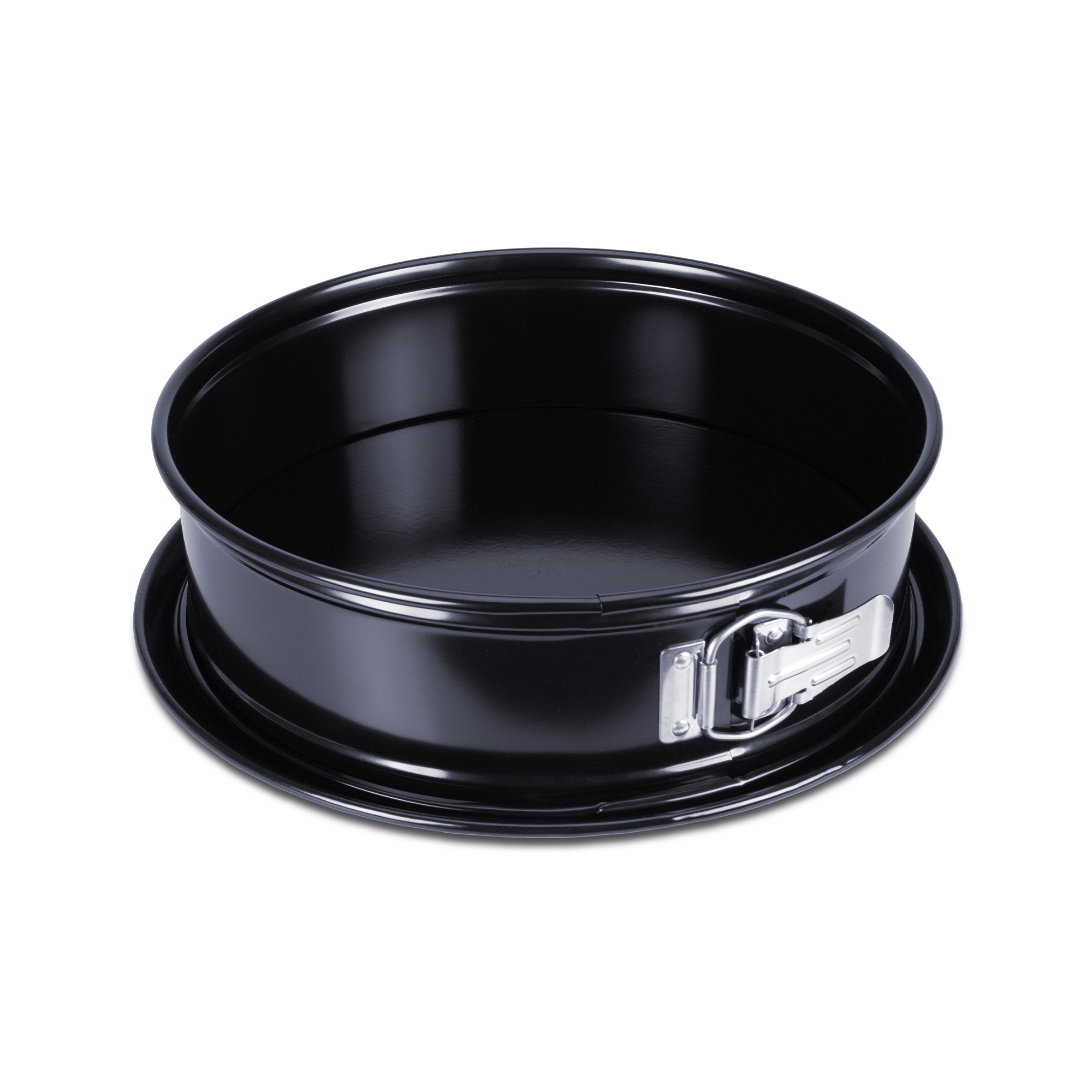 Städter - We-Love-Baking - Springform pan with flat base - Black Edition - ø 26 cm / H 7 cm / 4.000 ml Städter - We-Love-Baking - Springform pan with flat base - Black Edition - ø 26 cm / H 7 cm / 4.000 ml