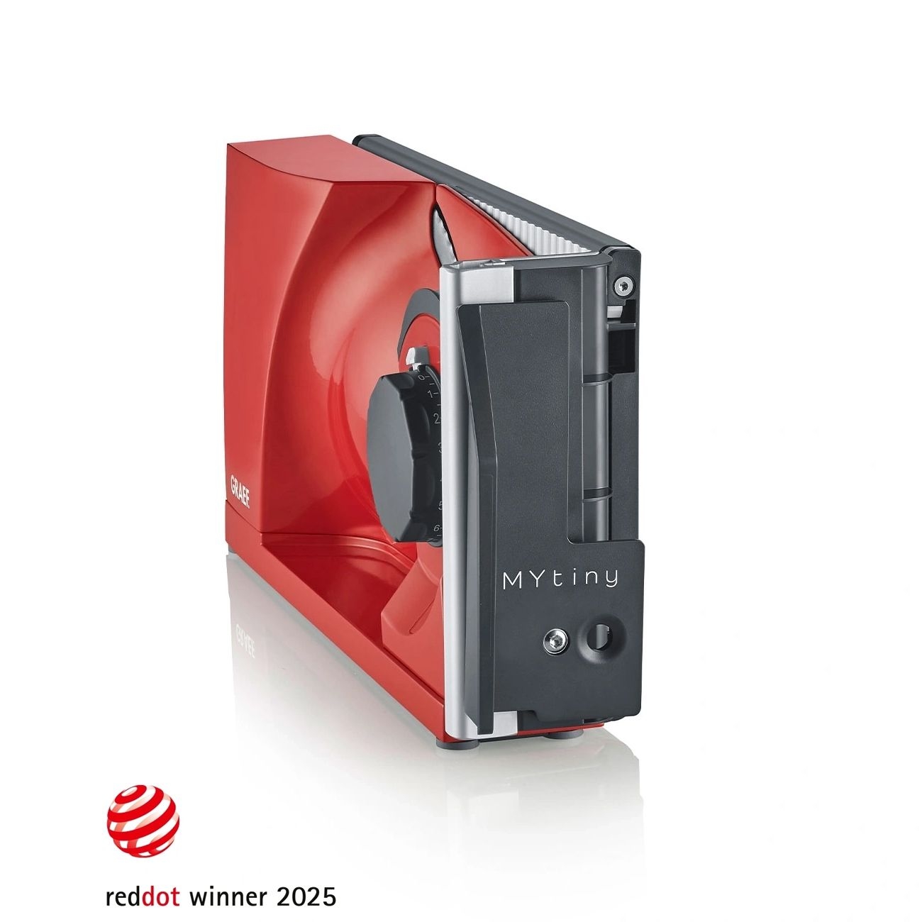 Graef - Foldable slicer Mytiny - serrated blade | Red