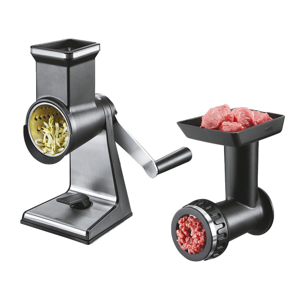 Gefu - drum grater TRANSFORMER + meat grinder attachment Gefu - drum grater TRANSFORMER + meat grinder attachment