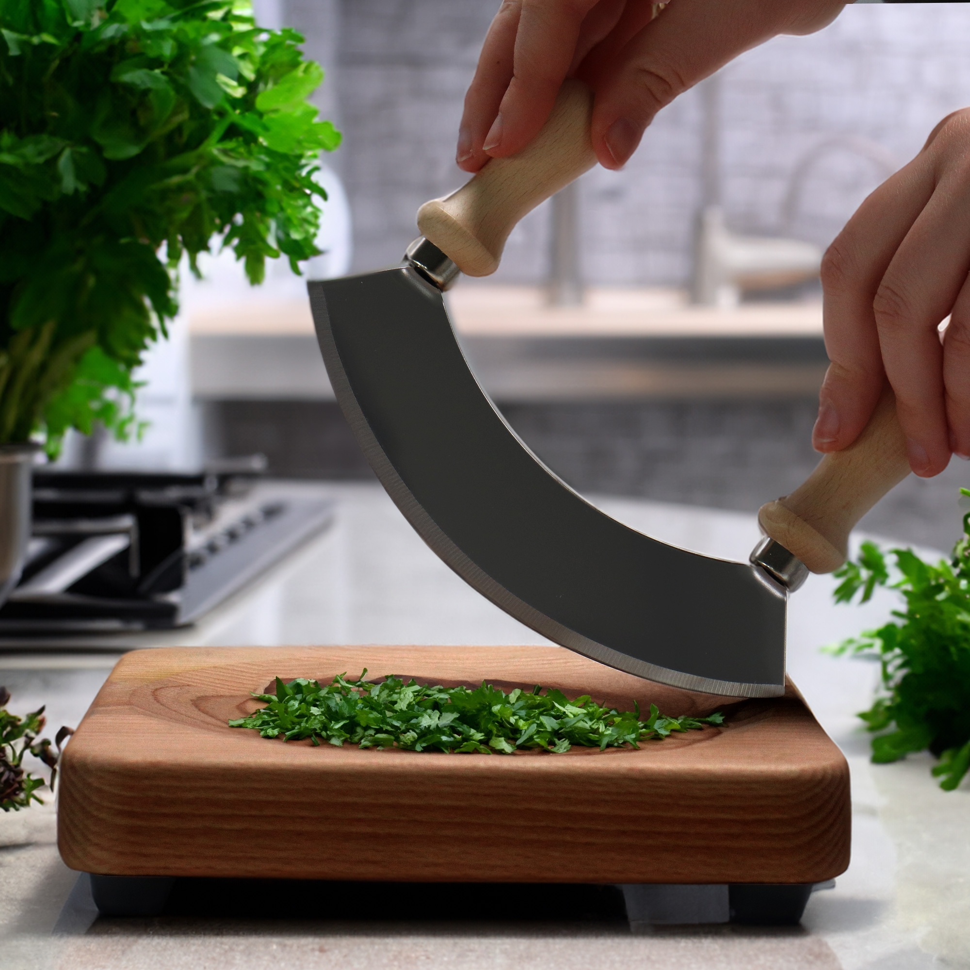 Chopping knife board - beech wood - 20 x 20 cm | Culinaris Chopping knife board - beech wood - 20 x 20 cm | Culinaris