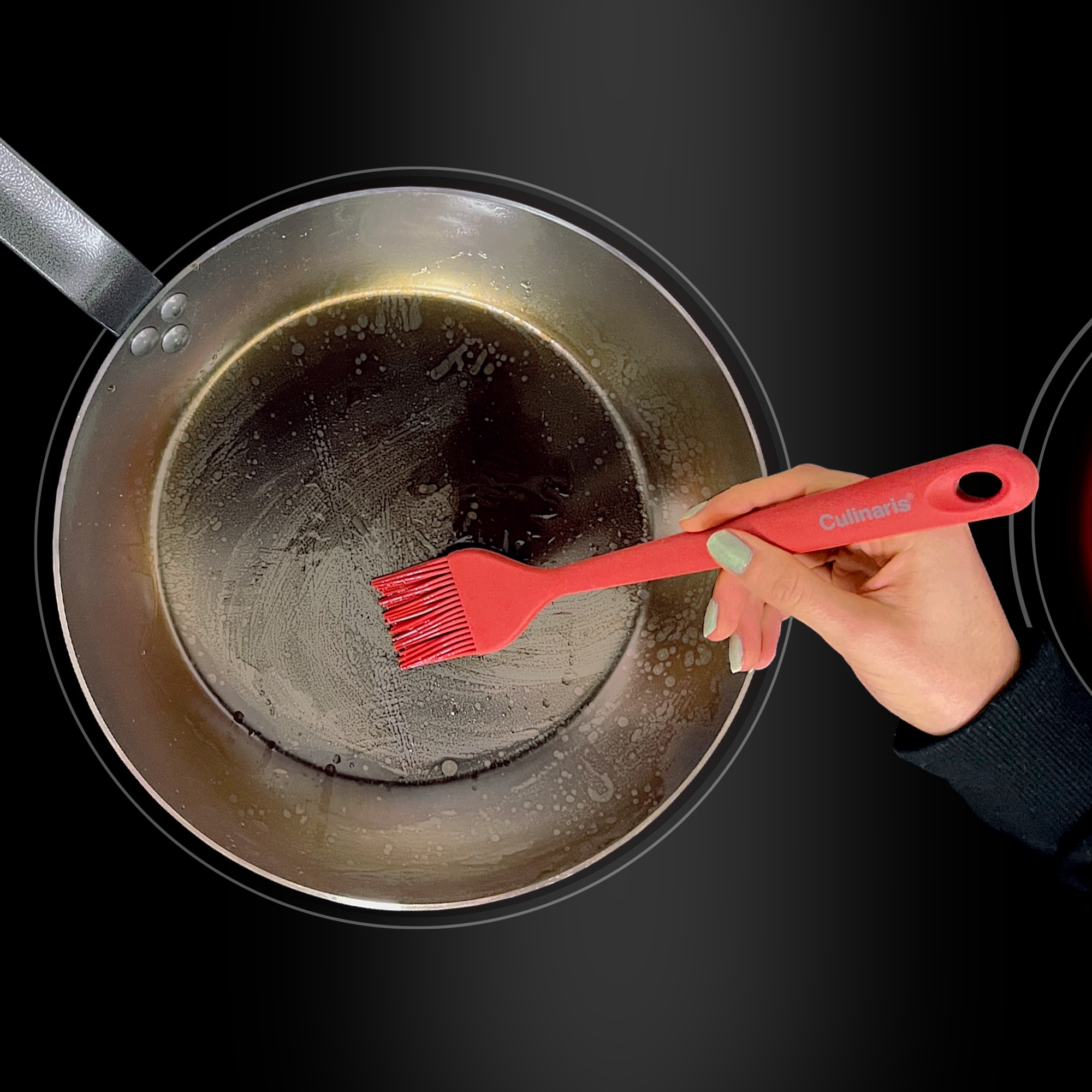 Culinaris Silikontools - Backpinsel - Rot S
