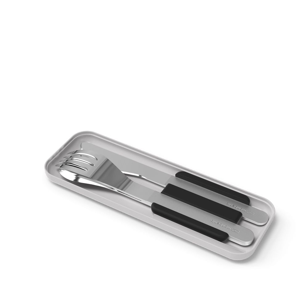 monbento - MB Slim Box schwarz Onyx - Besteckset monbento - MB Slim Box schwarz Onyx - Besteckset