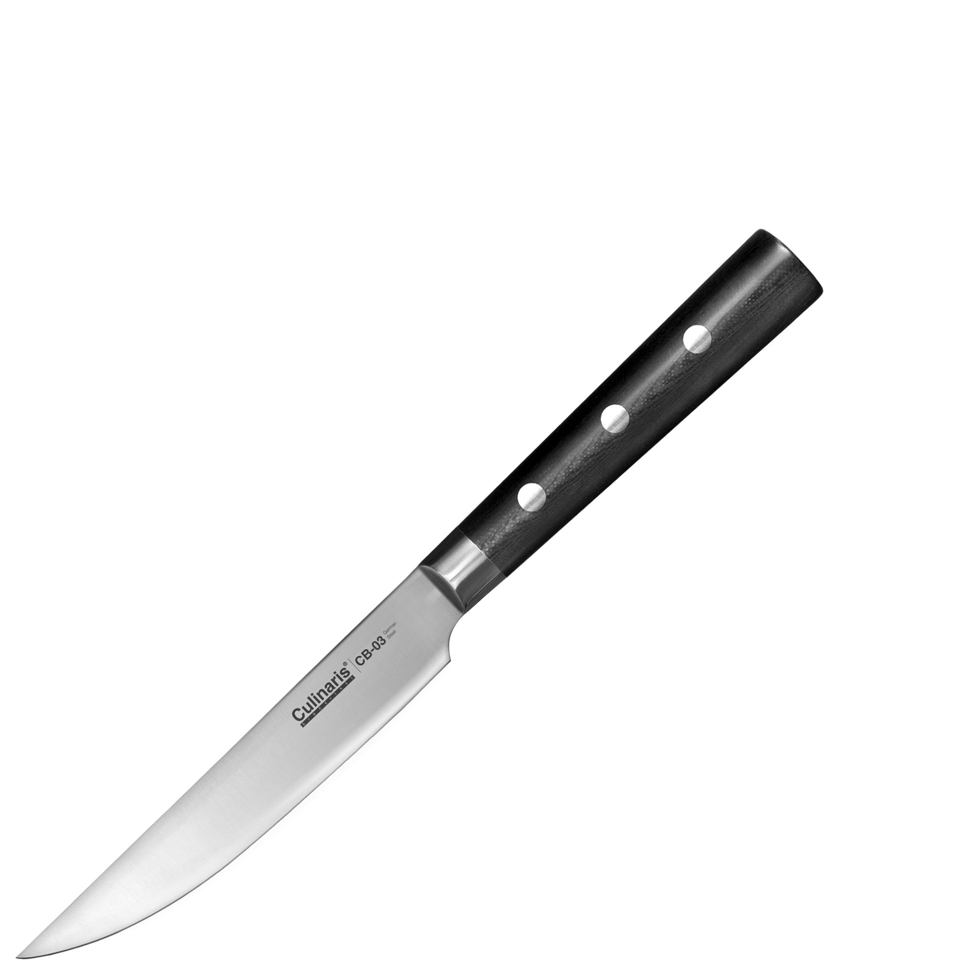 Cutting board NERO - Ø 30 x 0,9 cm + steak knife | Culinaris Cutting board NERO - Ø 30 x 0,9 cm + steak knife | Culinaris