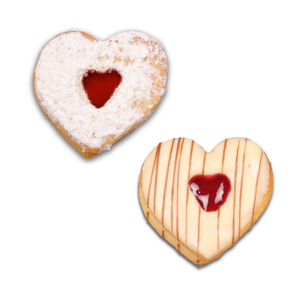 Städter - Cookie Cutter Heart with inside heart - 4,8 cm - reducible