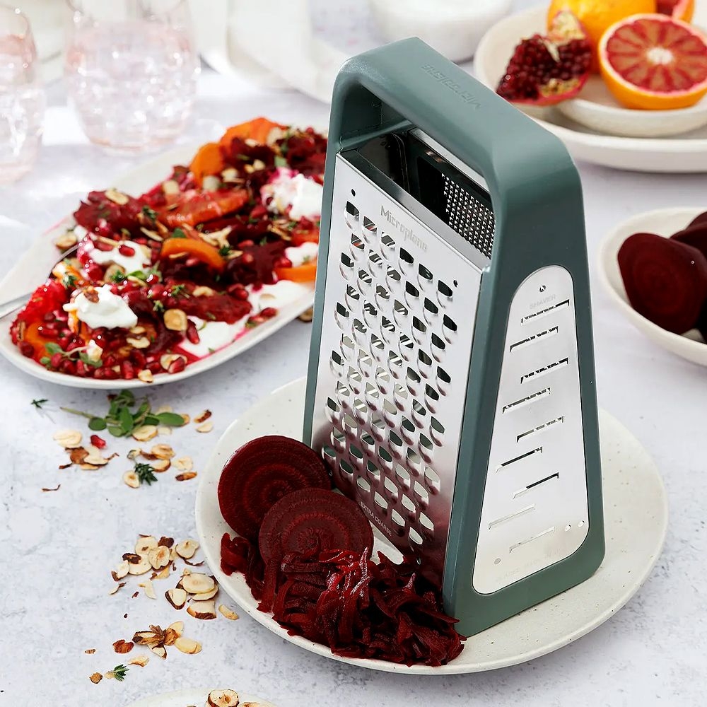 Microplane - Box Grater PureCut |  Eucalyptus Green