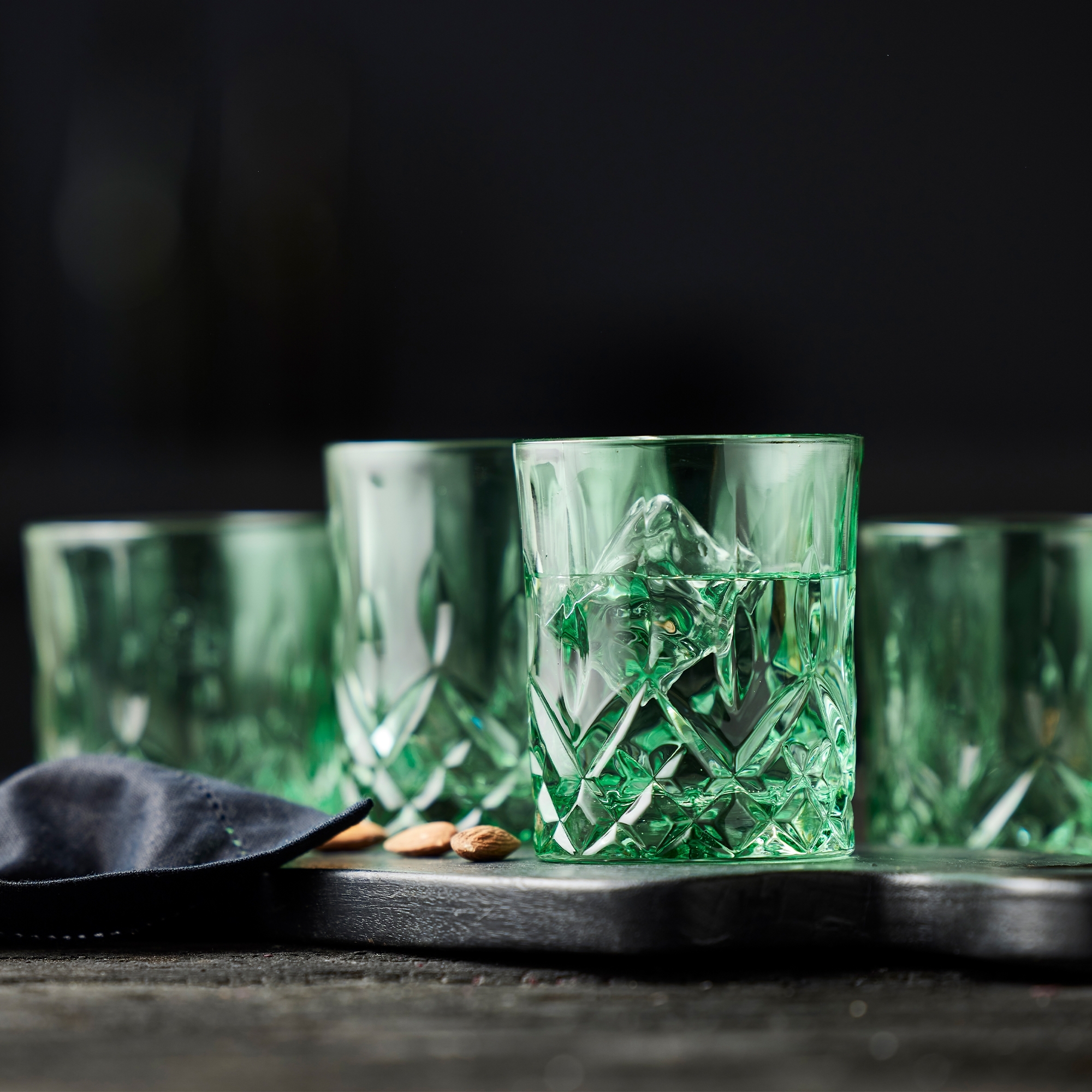 Lyngby Glas -Sorrento - Whiskyglas - 4 Stck. - Grün