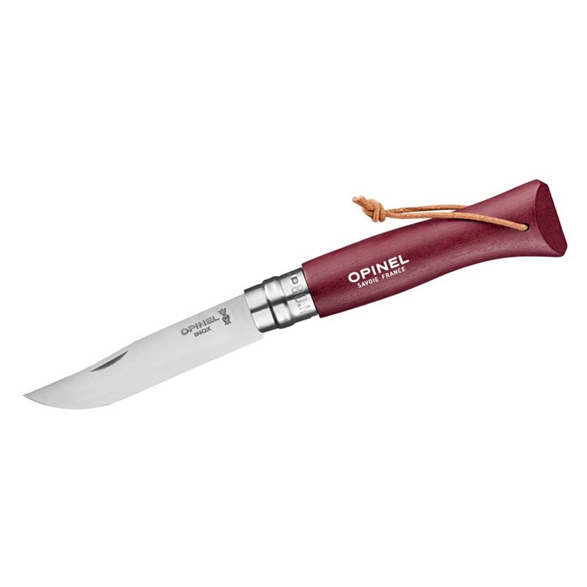 Opinel - Pocket knife No 08 - Baroudeur - 19,5 cm - burgundy