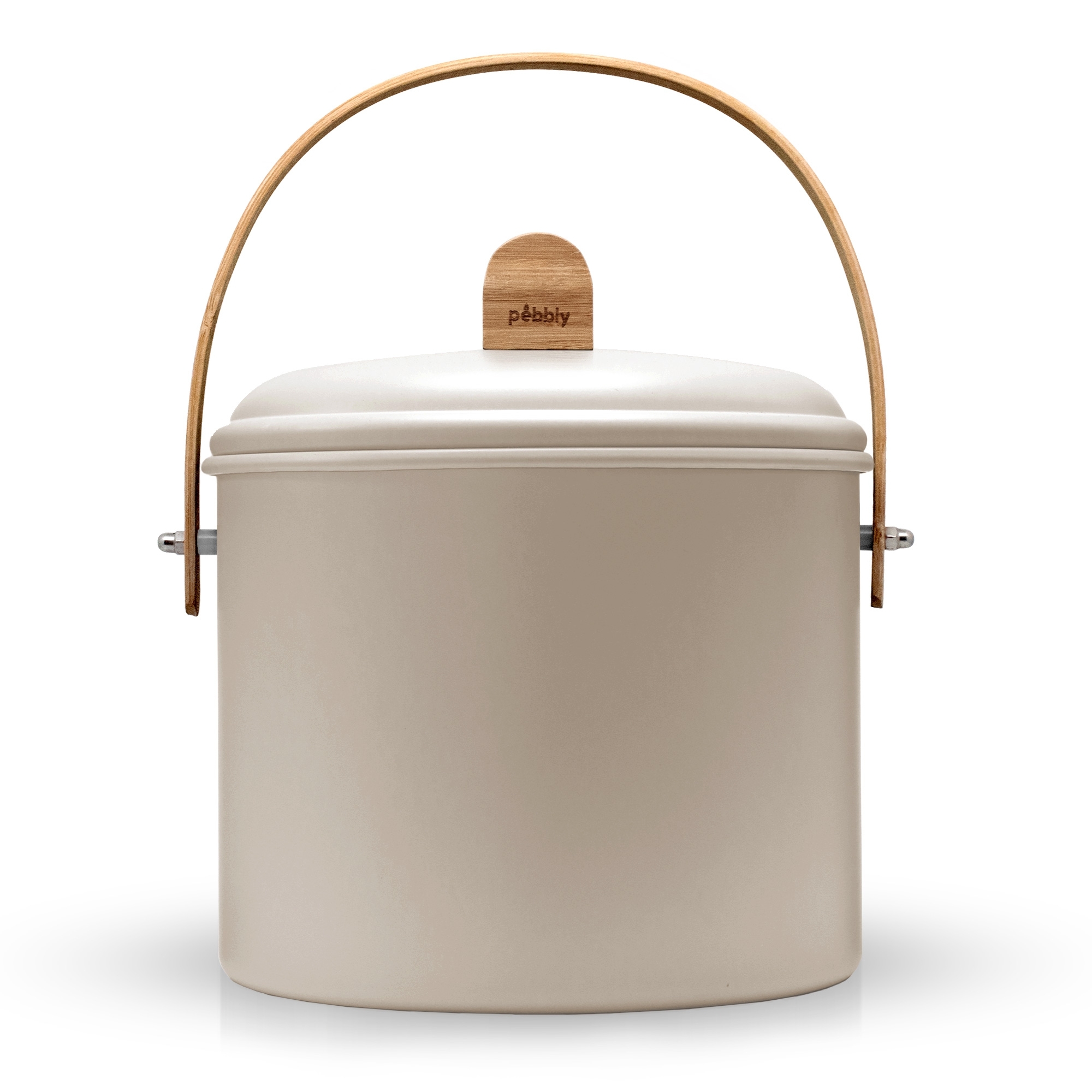 Pebbly - Komposteimer 7 L mit Aktivkohle - Creme Pebbly - Komposteimer 7 L mit Aktivkohle - Creme