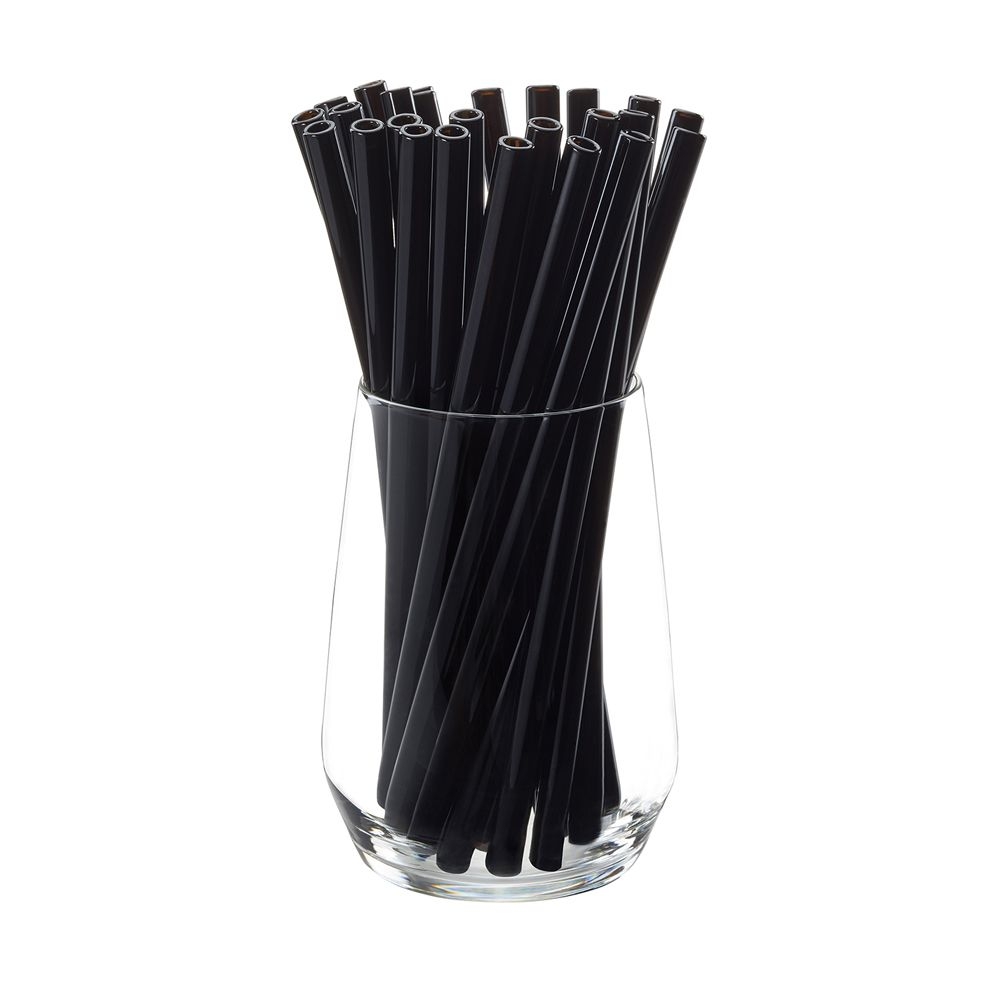 Gefu - Glass drinking straw FUTURE, 25 pieces, black Gefu - Glass drinking straw FUTURE, 25 pieces, black