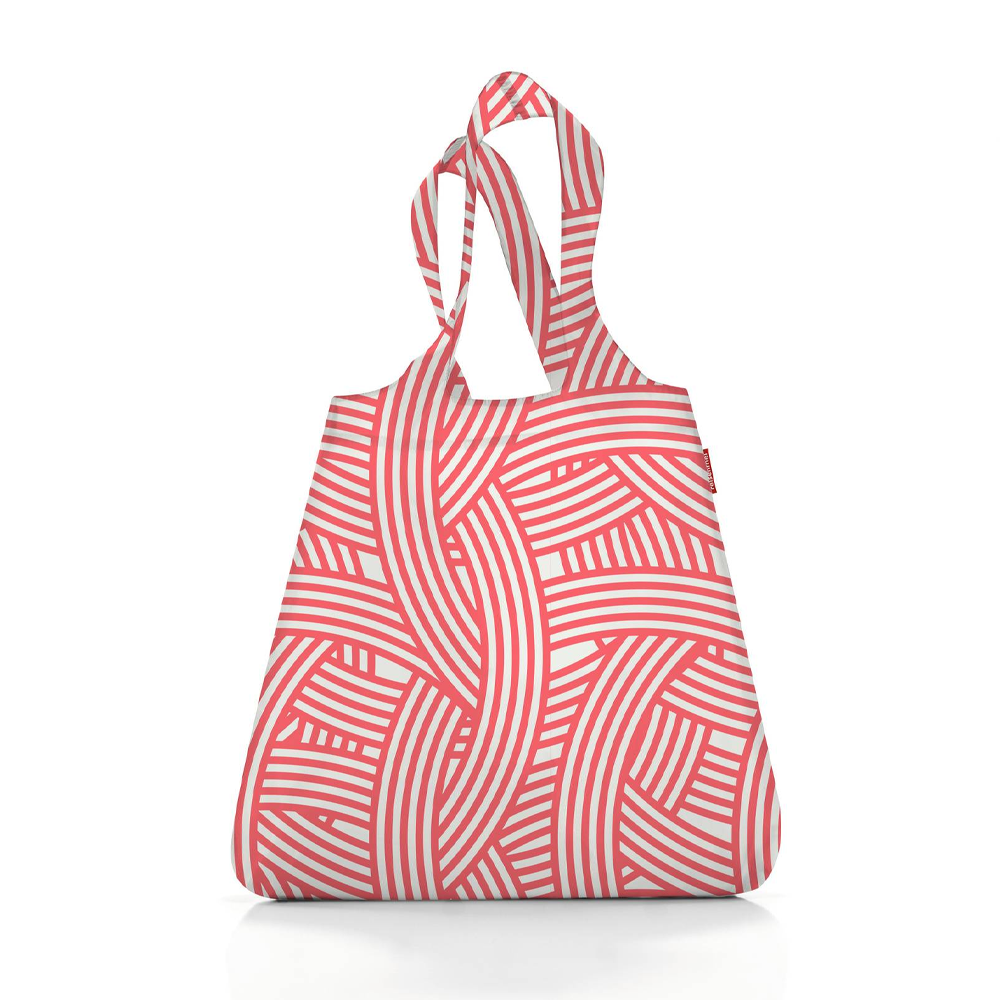 reisenthel - mini maxi shopper - zebra pink / white reisenthel - mini maxi shopper - zebra pink / white