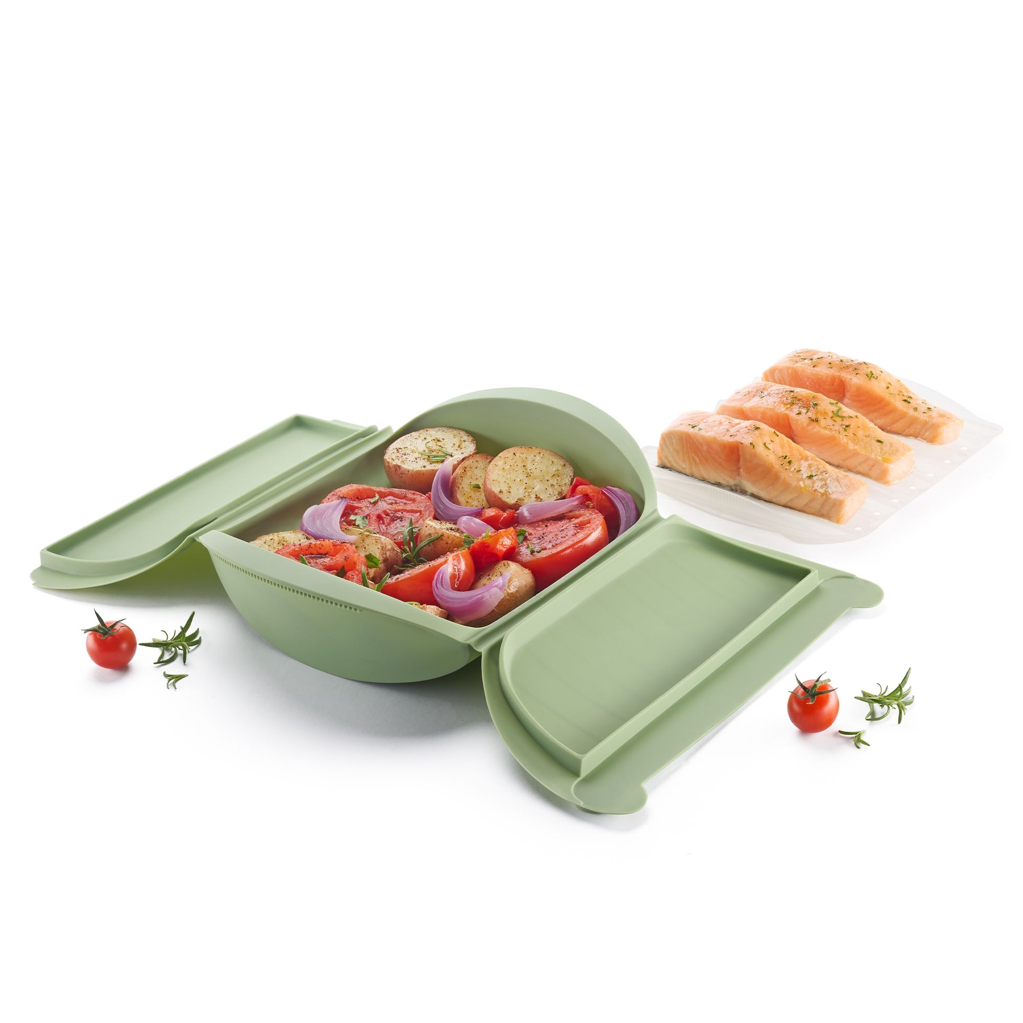 Lékué – Steamer with tray, 3-4 portions