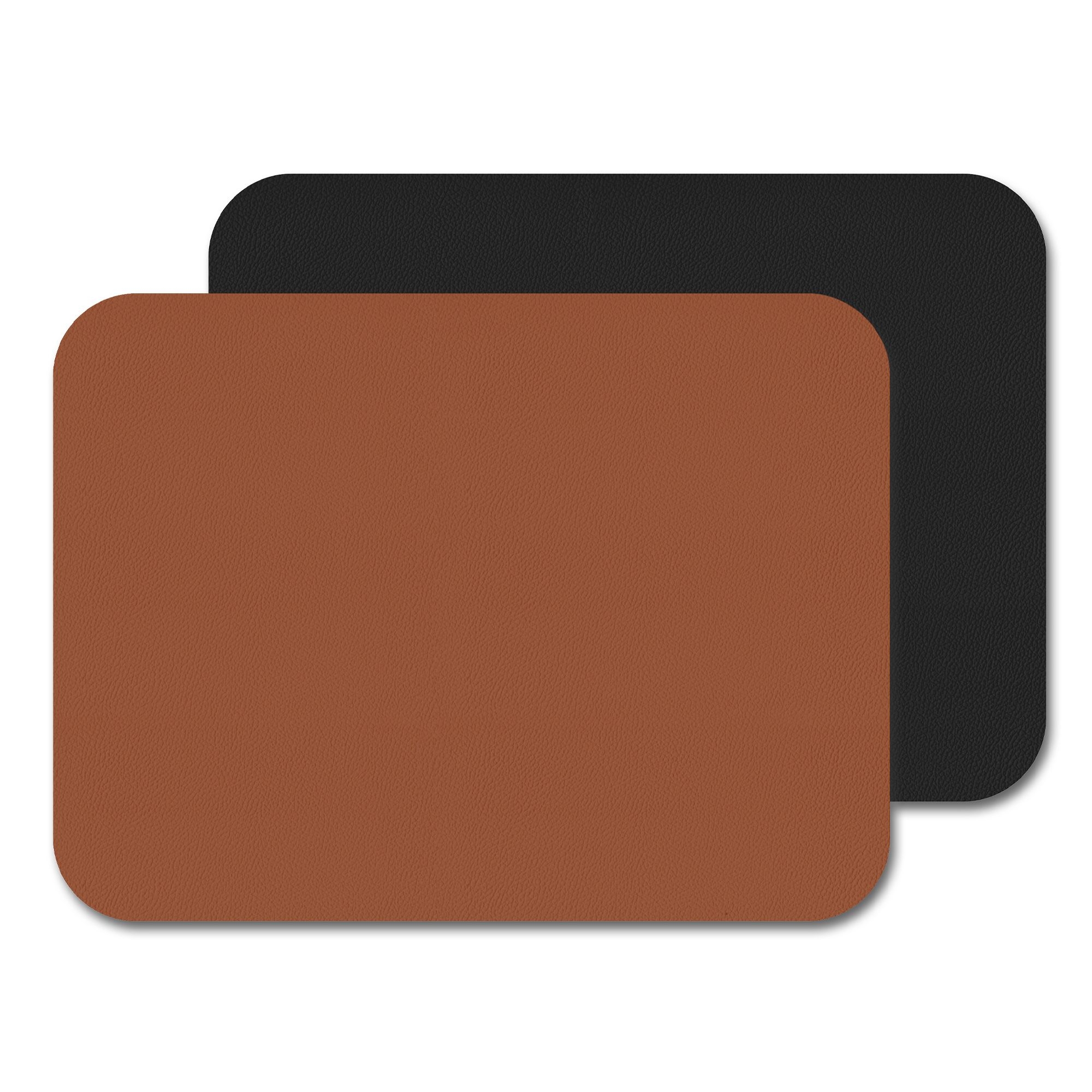 Freeform - FLEXIMATS - Tischset - 2er-Set - 46 x 33 cm - Cognac/Schwarz