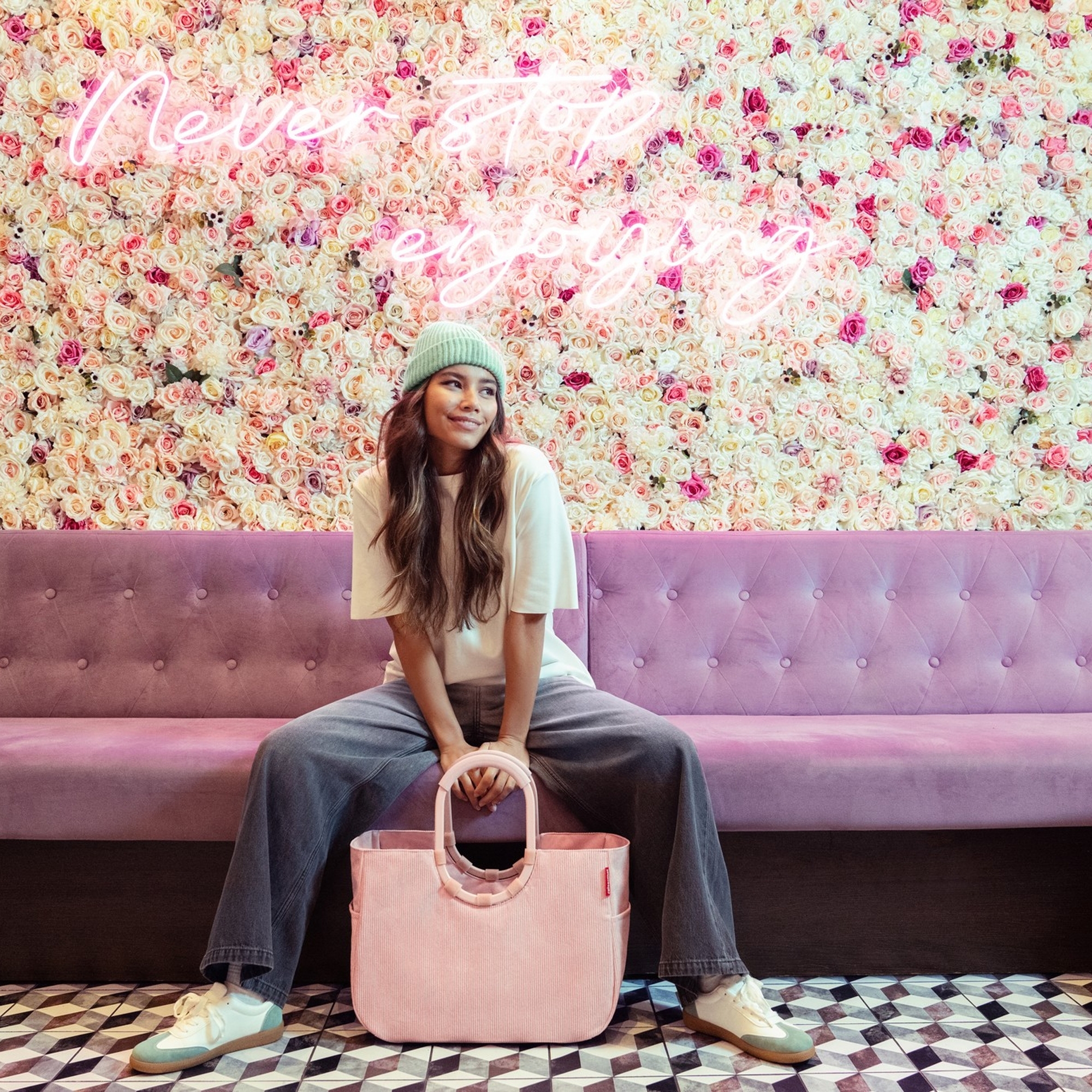 reisenthel - loopshopper L - frame cord blush