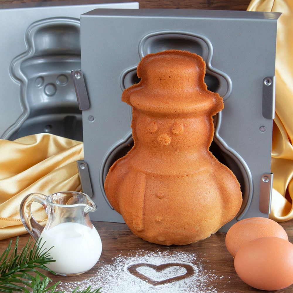 Städter - We-Love-Baking Snowman - 19 x 21 x 12 cm - 3D-Cake pan