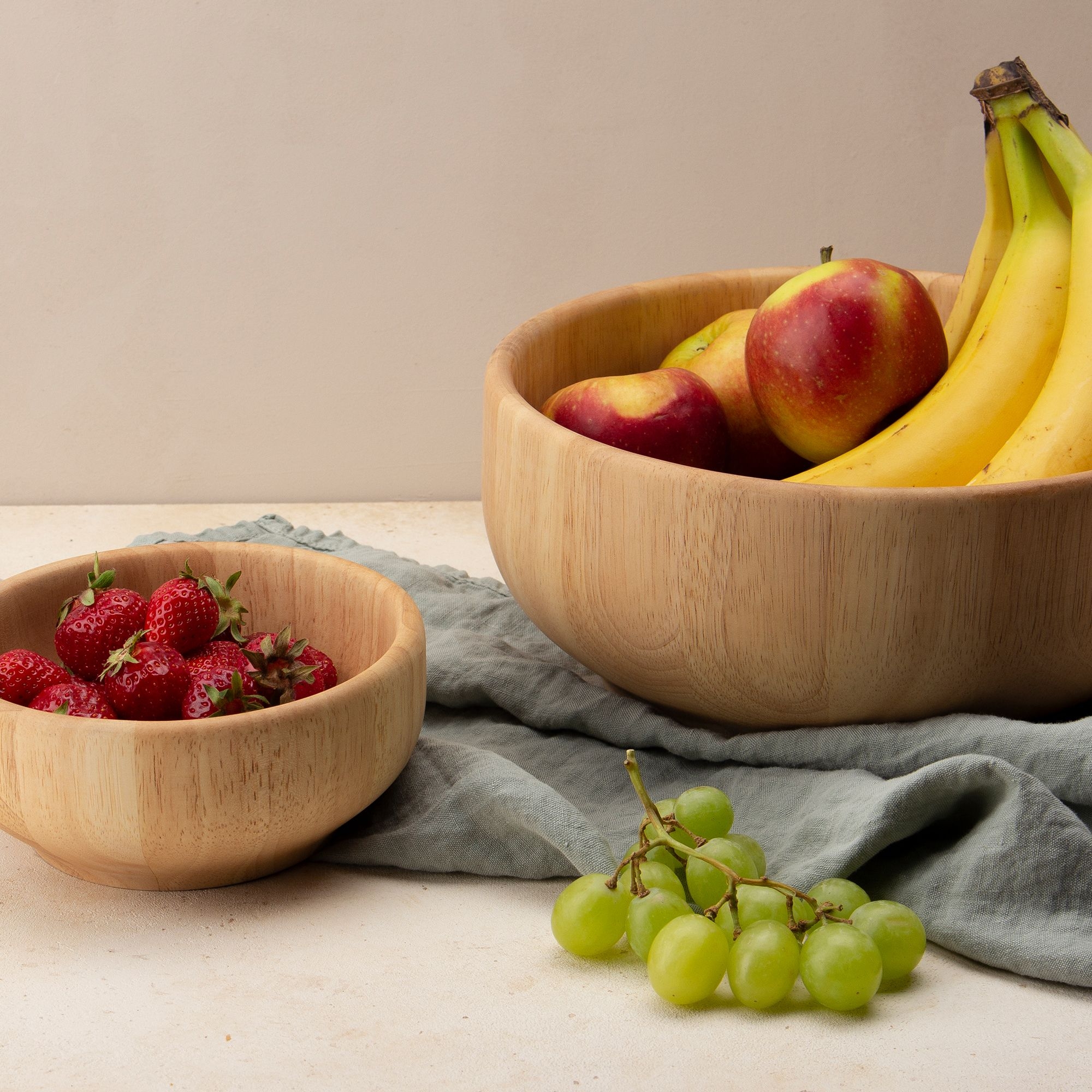 Continenta - Schüssel aus Gummibaumholz 29 cm