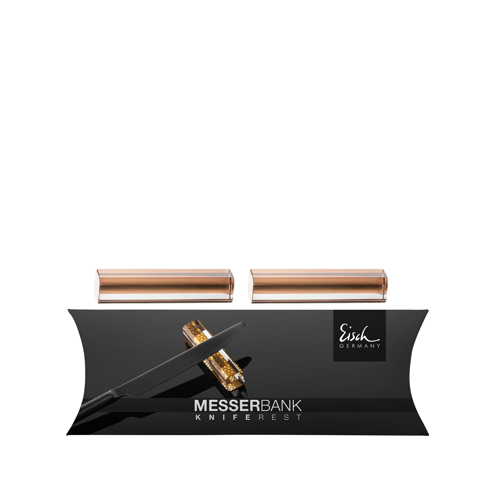 Eisch - Messerbänkchen 2er Set, kupfer