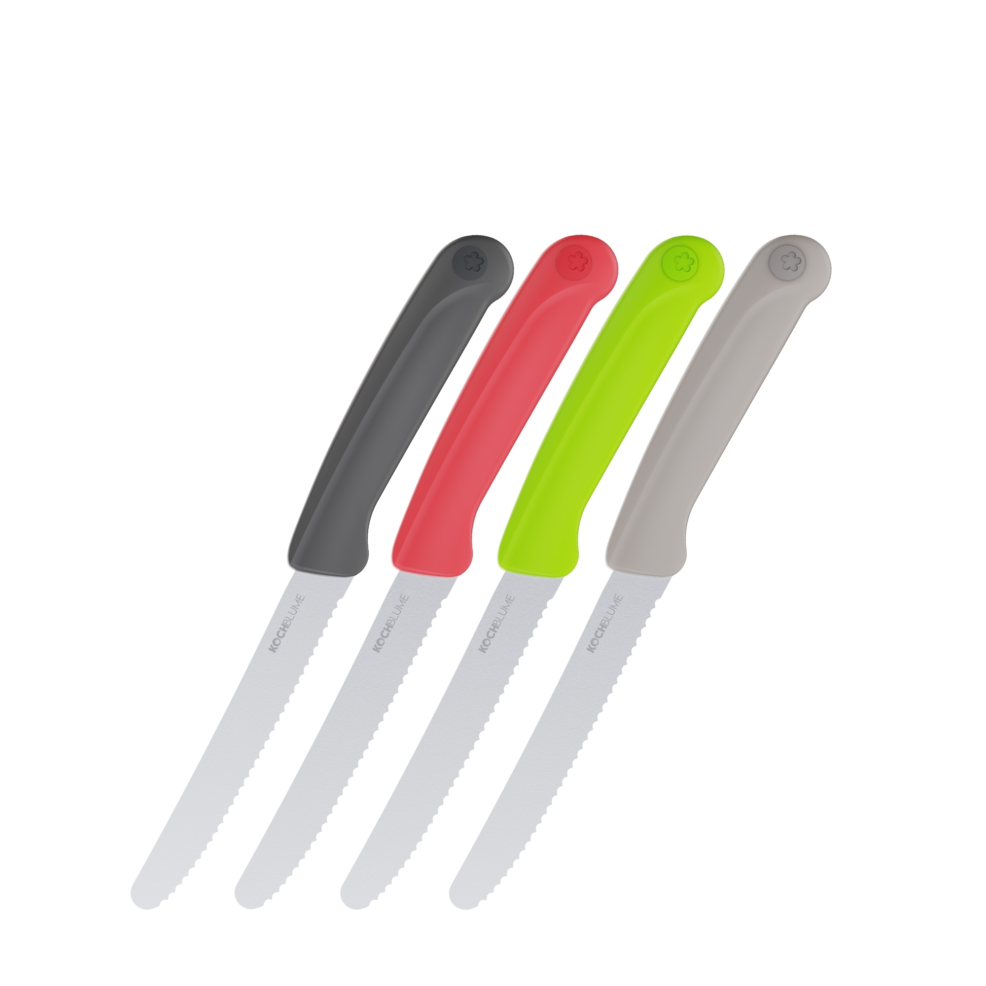 Kochblume - Breakfast knife set, 4 pieces, color mix