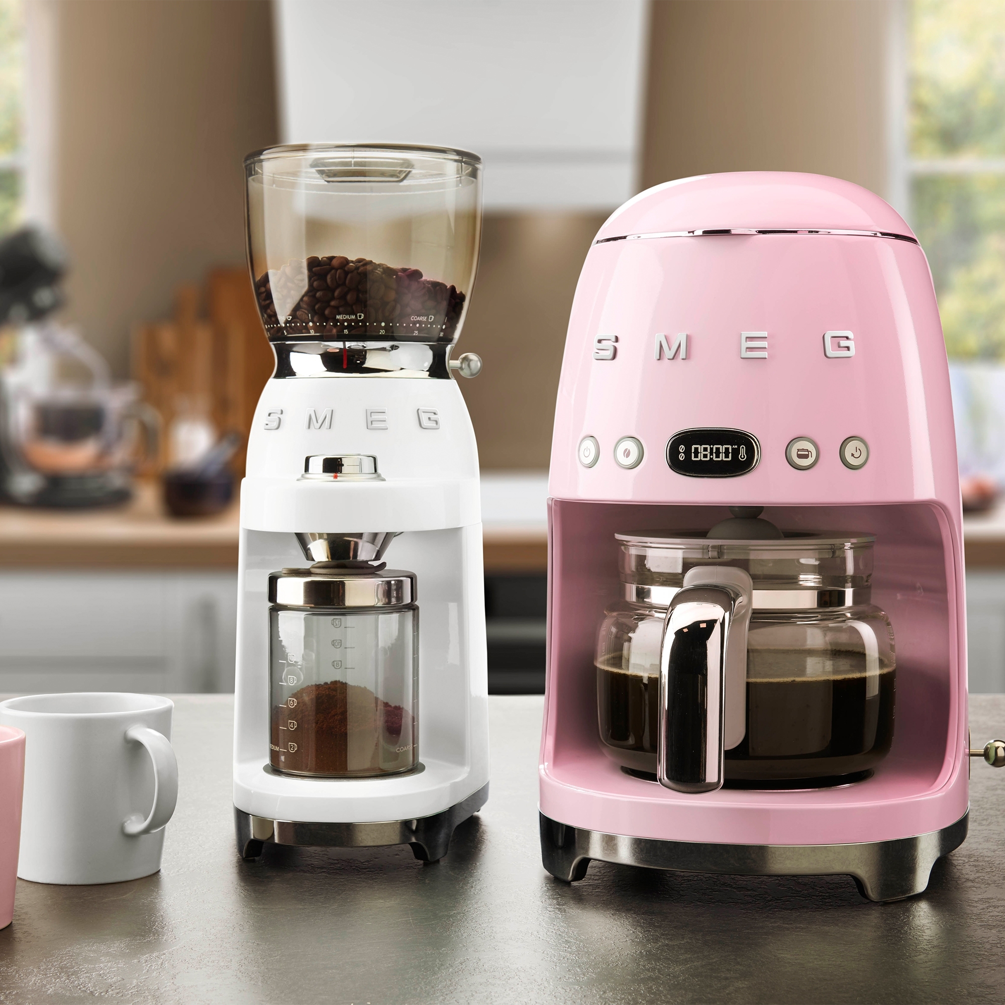 Smeg - Filter-Kaffeemaschine - Designlinie Stil Der 50° Jahre