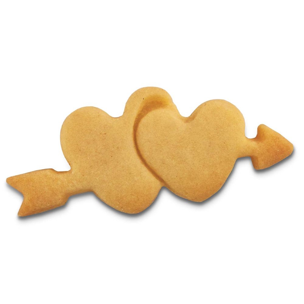Städter - Cookie cutter Double heart with arrow - 6 cm