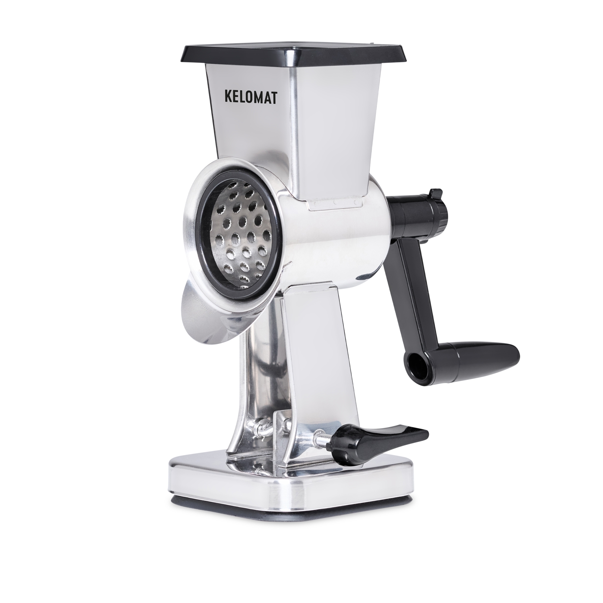 Kelomat - Nut and vegetable grater stainless steel with 3 drums Kelomat - Nut and vegetable grater stainless steel with 3 drums