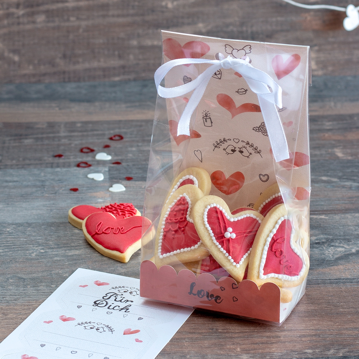 Städter - Geschenktüte  - 9 x 25 cm - Set 24-teilig - verschiedene Muster