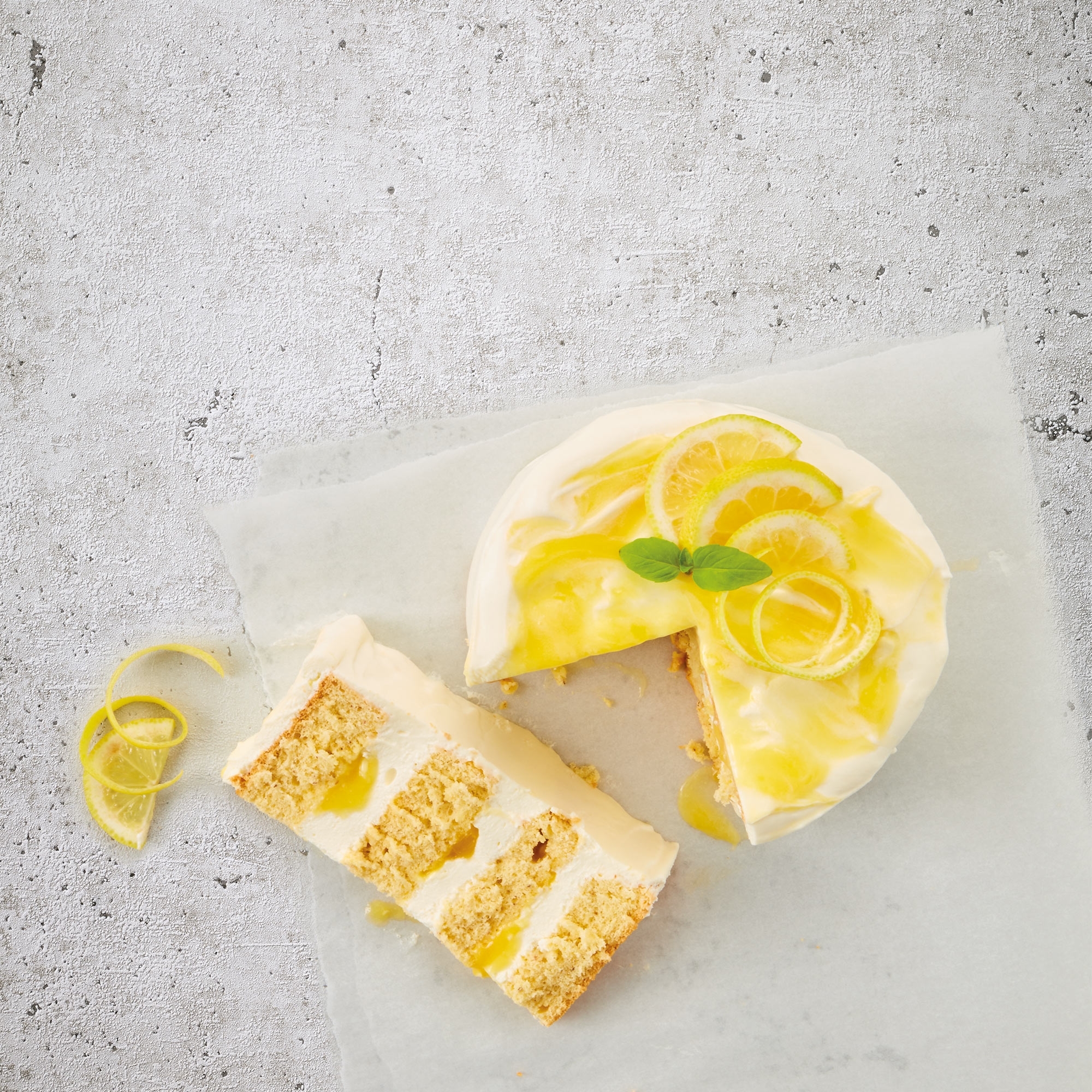 Zitronentorte aus Birkmann Baker´s Best Springform