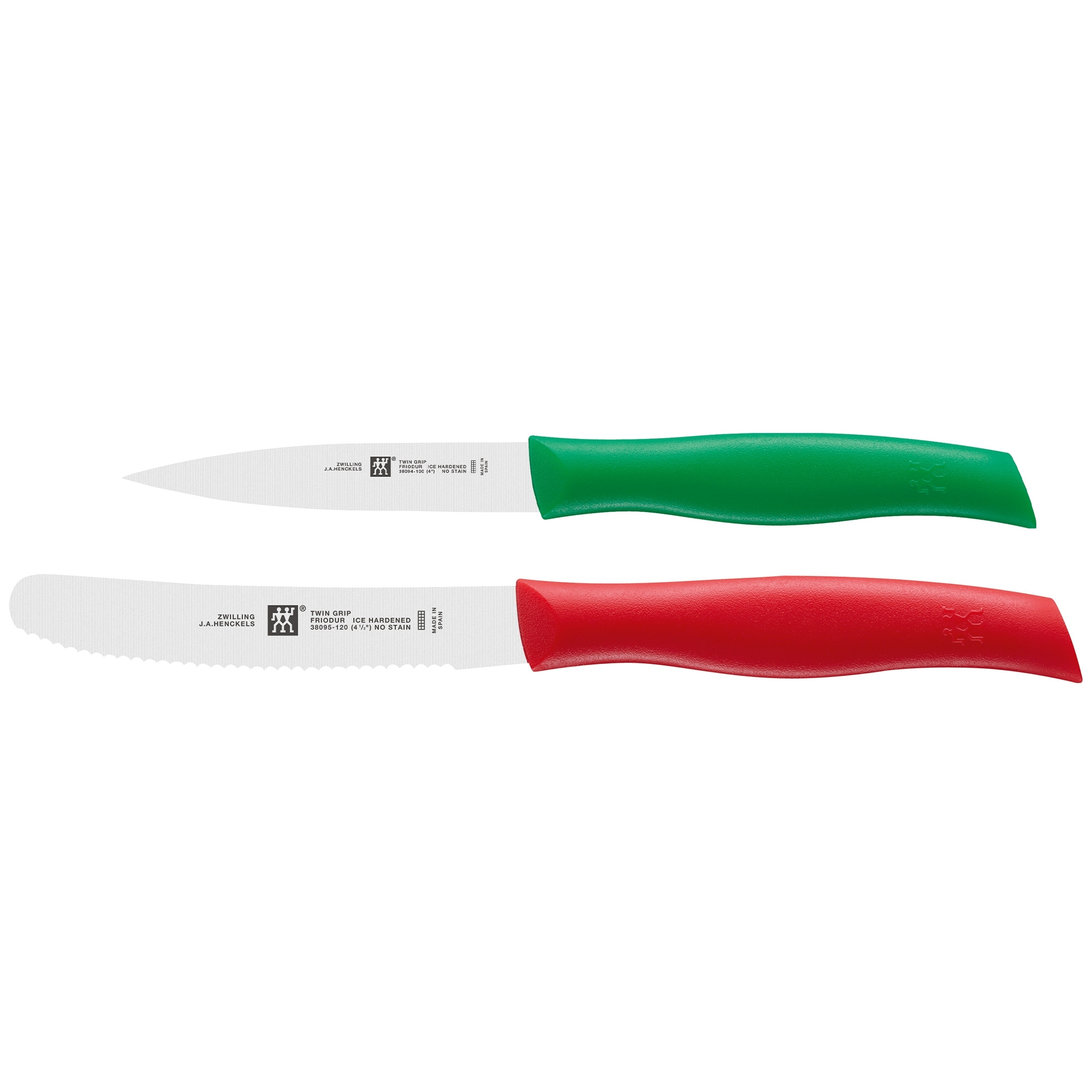 Zwilling -TWIN Grip - knife set of 2, red/green Zwilling -TWIN Grip - knife set of 2, red/green