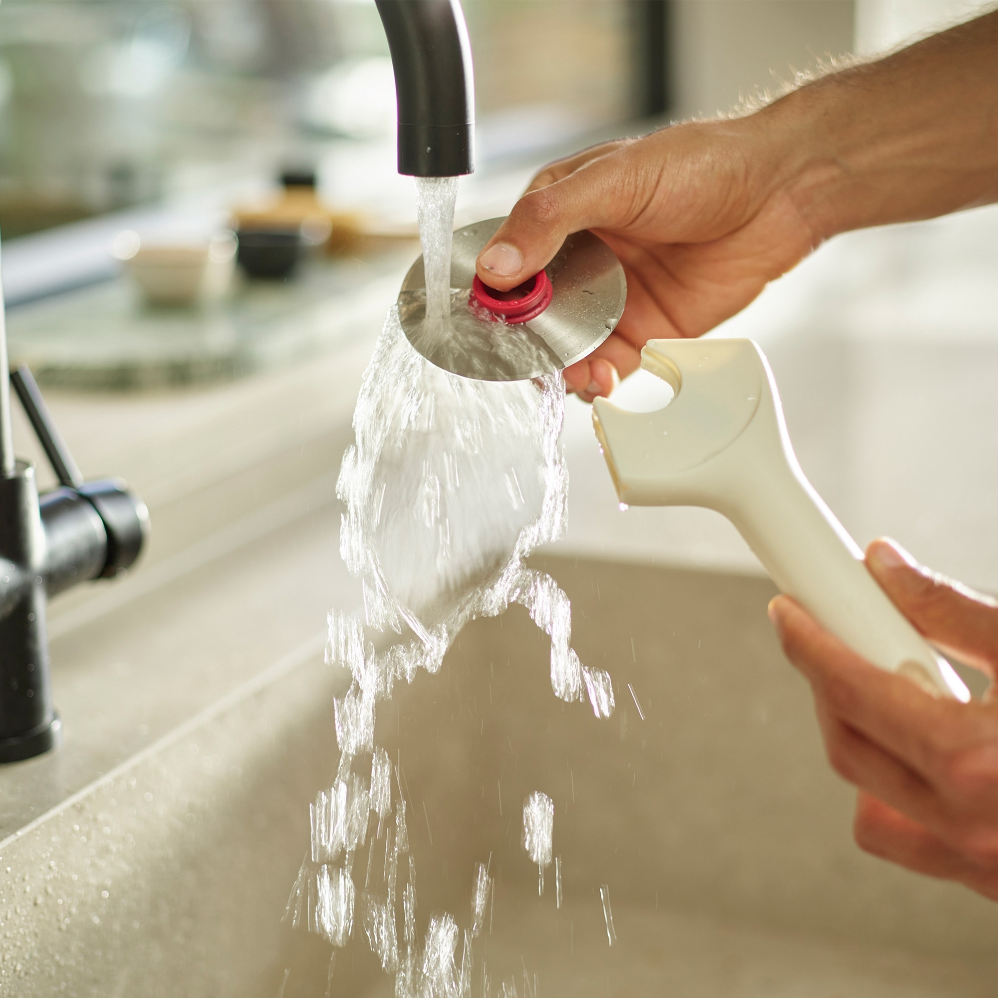 Joseph Joseph - Pizza cutter Ringo - stone/red Joseph Joseph - Pizza cutter Ringo - stone/red