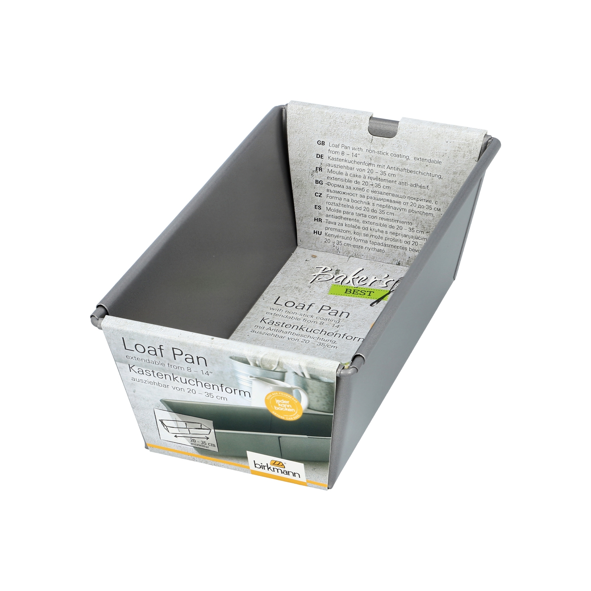 Birkmann - Baker´s Best - ausziebare Kastenkuchenform - 11,4 x 21,0 x 7,3 cm