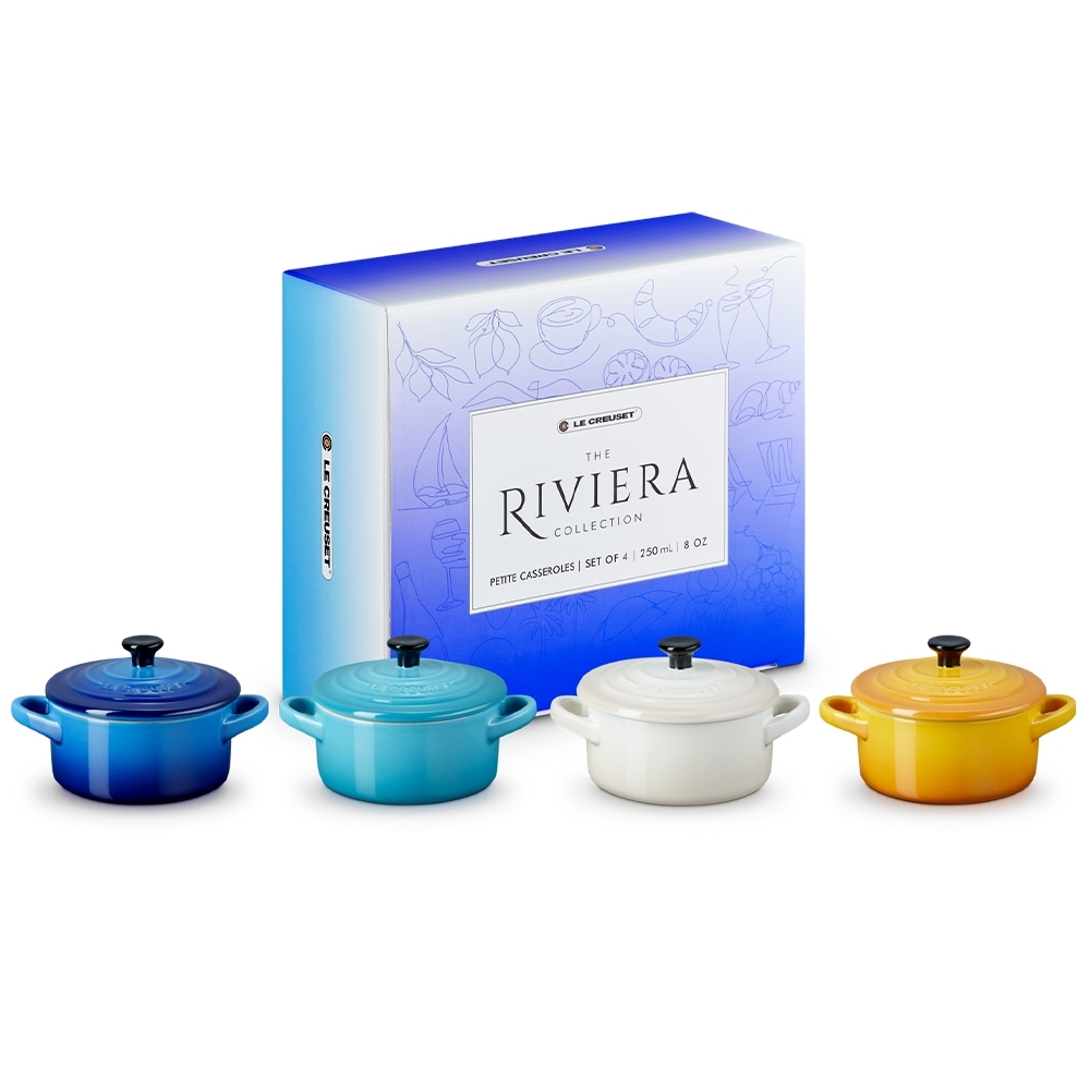 Le Creuset - 4er Set Mini-Cocotte - Rivera Collection Le Creuset - 4er Set Mini-Cocotte - Rivera Collection
