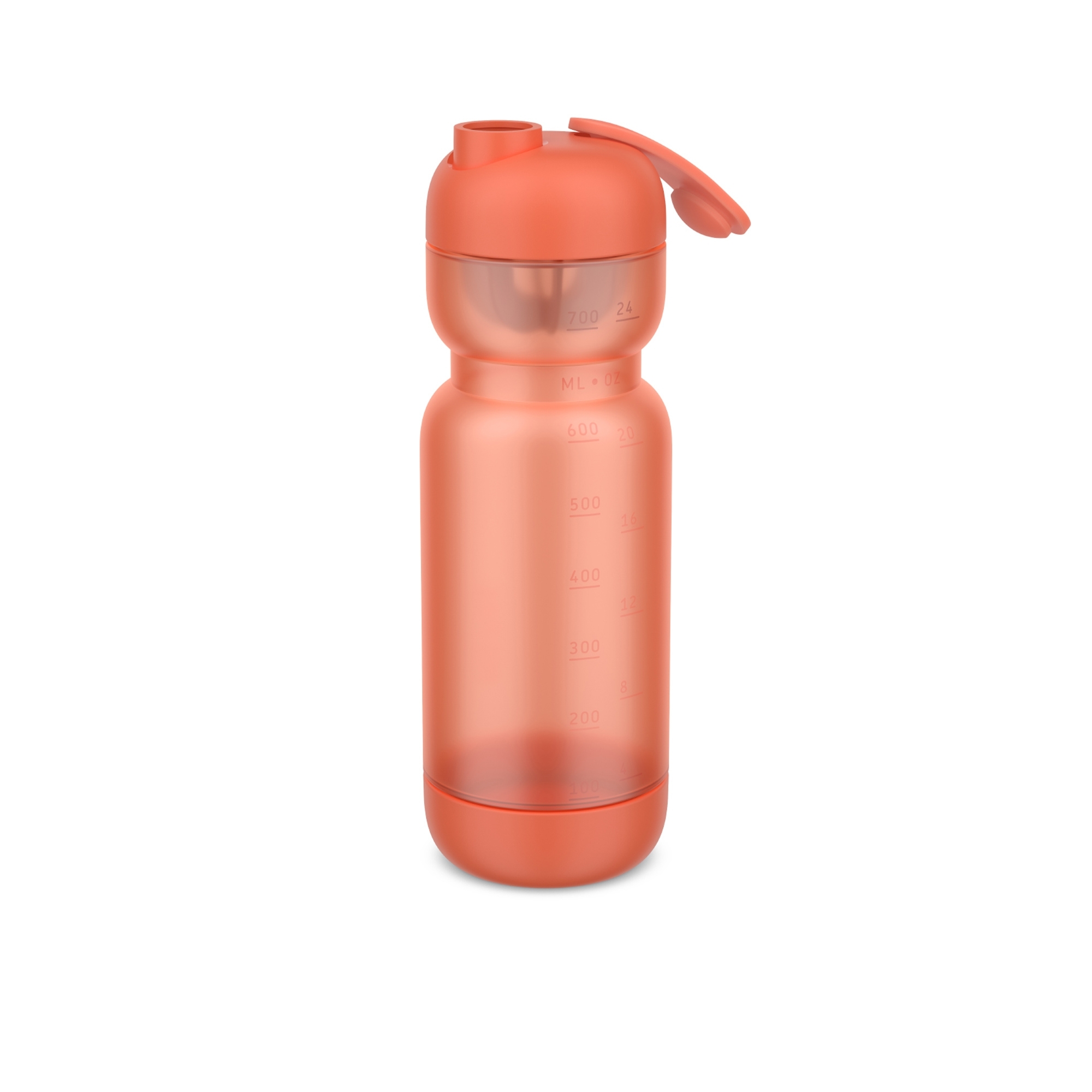 Mepal sport shaker 800 ml peach orange with lid