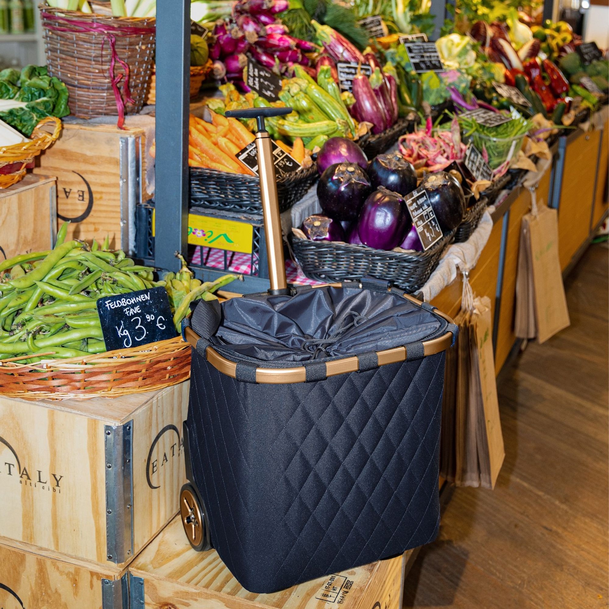 reisenthel - carrycruiser - frame rhombus midnight gold reisenthel - carrycruiser - frame rhombus midnight gold