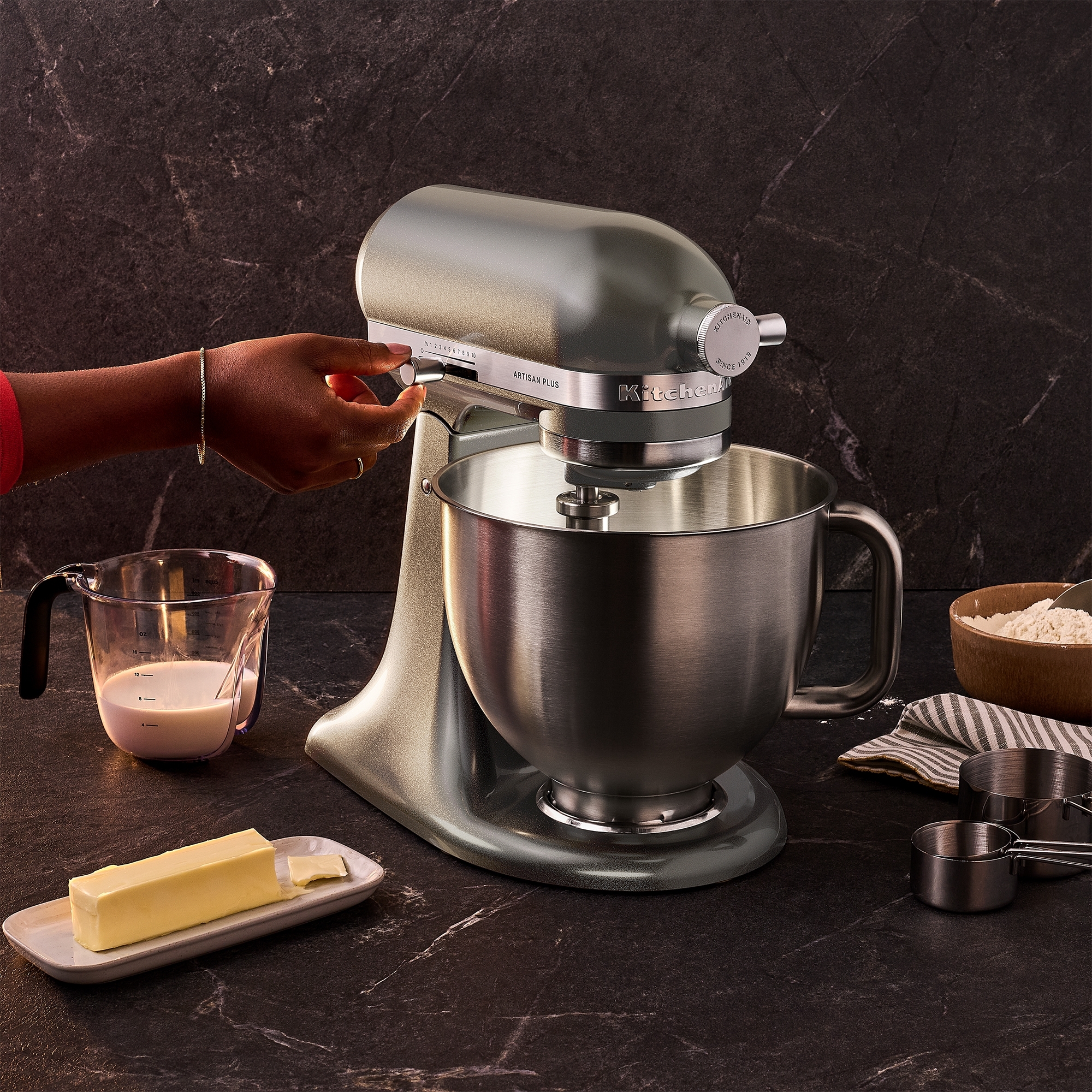 KitchenAid - Artisan Plus Küchenmaschine 5KSM50PKVEMS - Medallion Silver