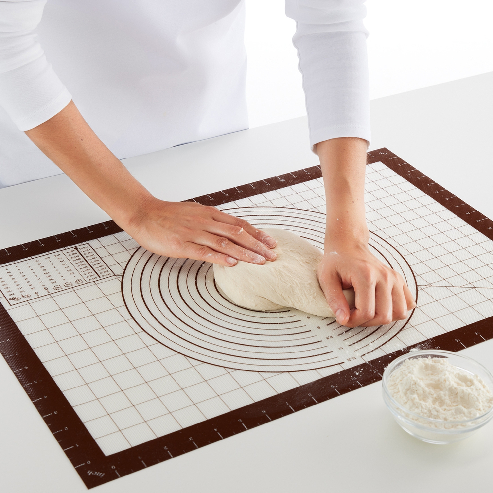 Lékué - Non-stick Pastry Mat - brown 60 x 40 cm