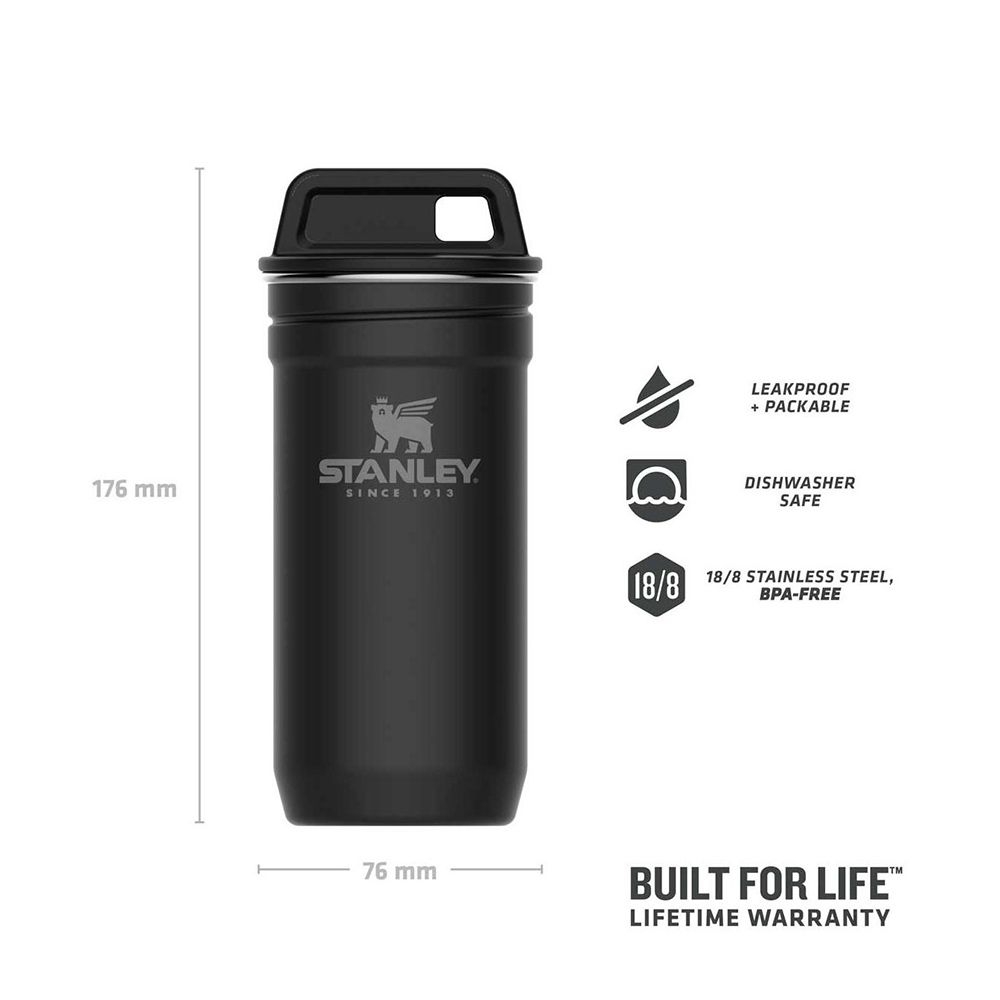 Stanley - Steel Shot-Becher 4er Set + Aufbewahrungsbehälter