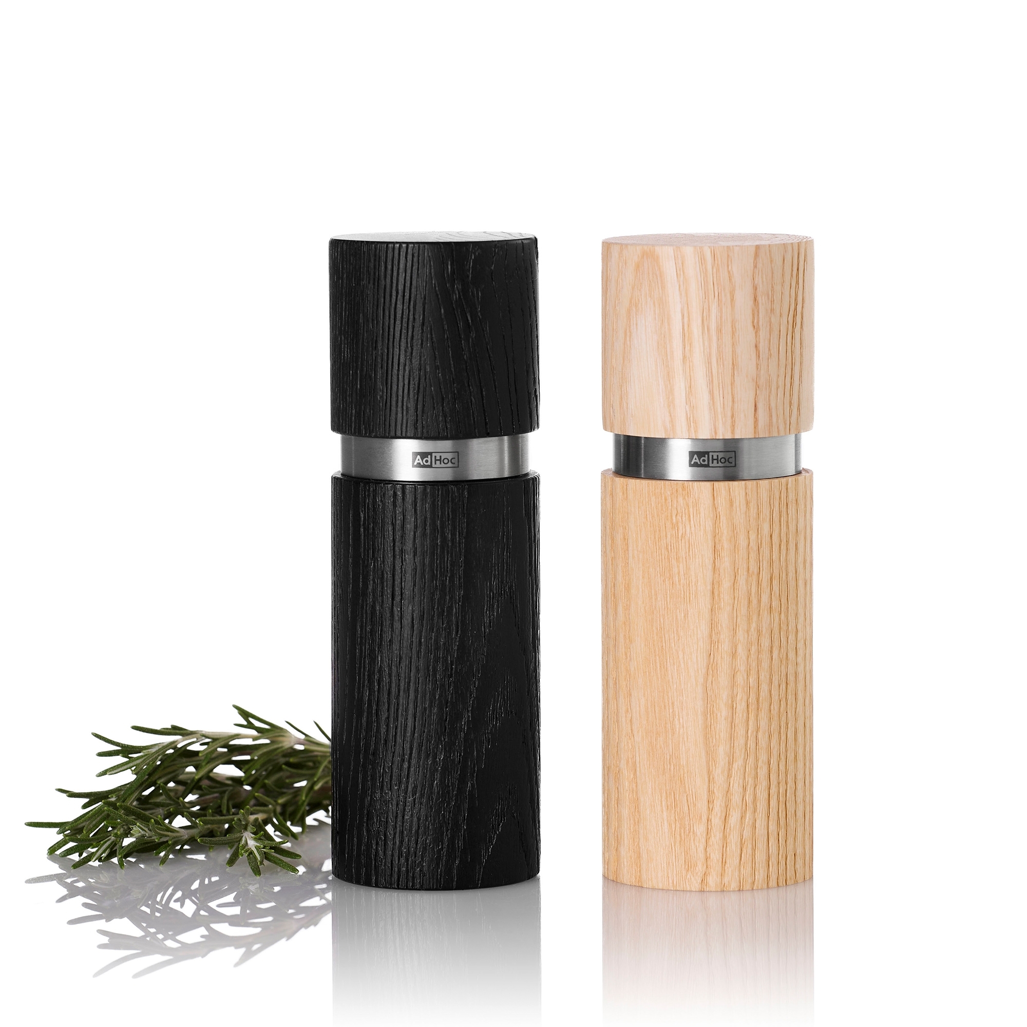 AdHoc Pfeffer- und Salzmühle Textura Dark & Bright 13 cm