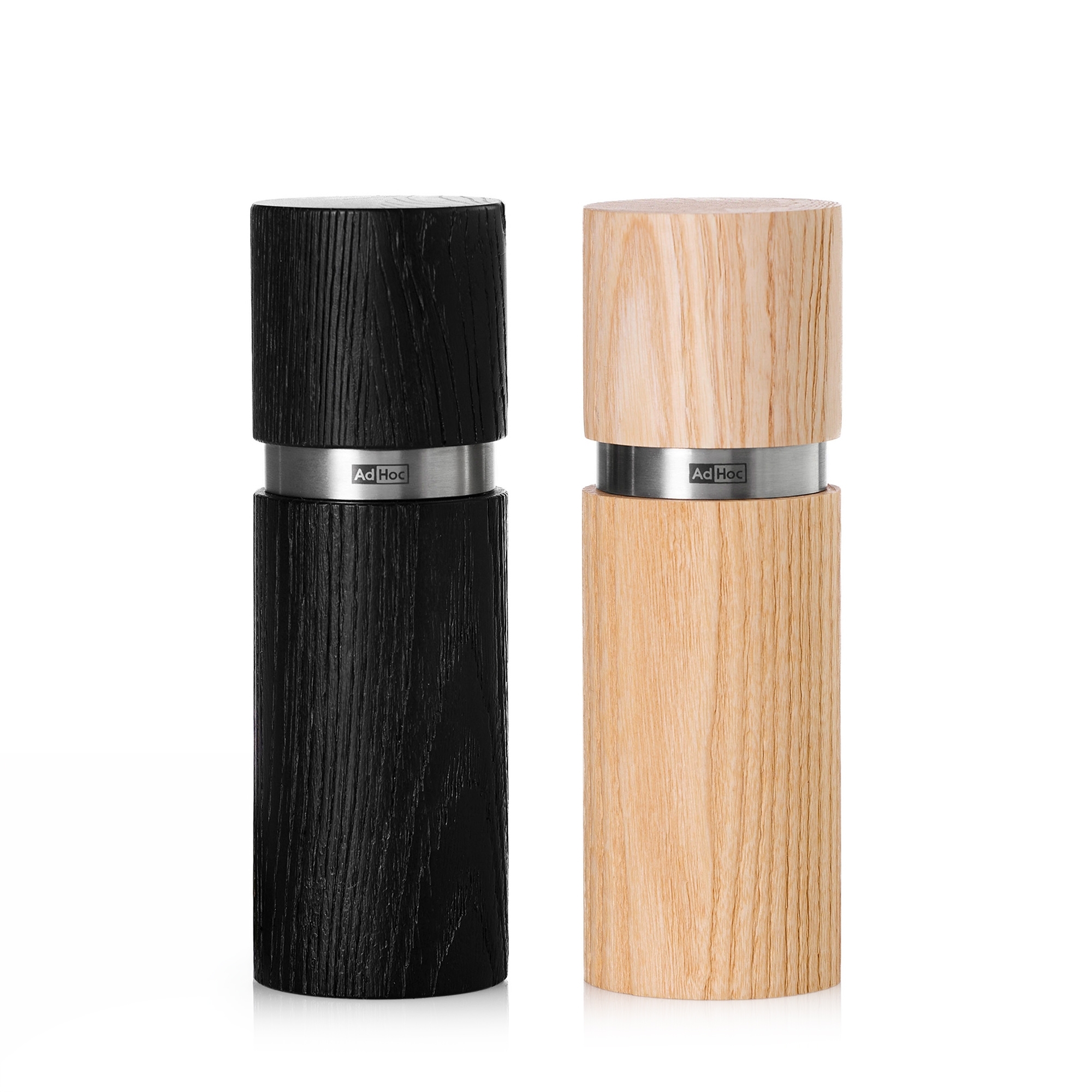 AdHoc Pfeffer- und Salzmühle Textura Dark & Bright 13 cm