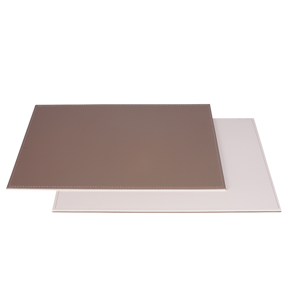 Freeform - Tischset - Taupe & Weiß - 40 x 30 cm