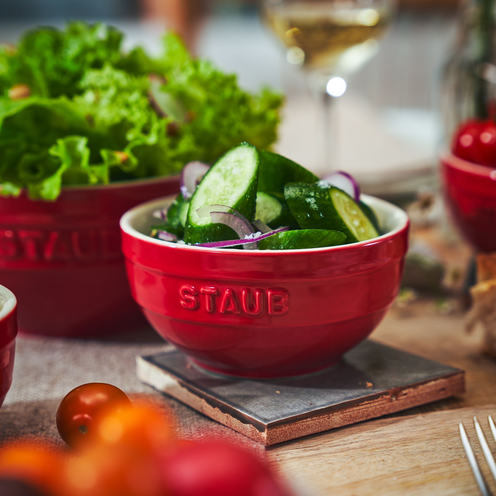 STAUB - Bowl | Ceramique | 14 cm | cherry red