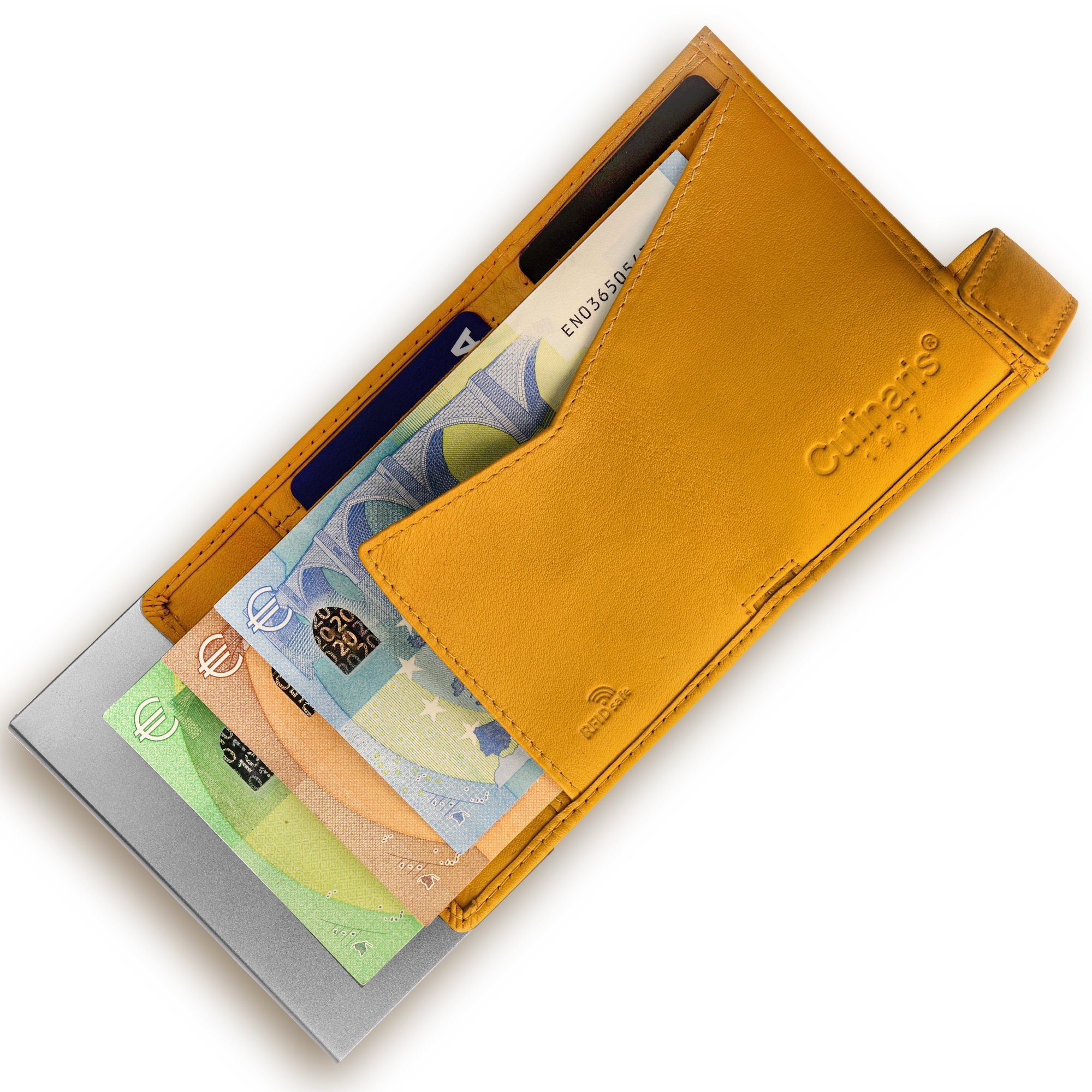 Card Case with Coin Pocket  XXL - Yellow | Culinaris