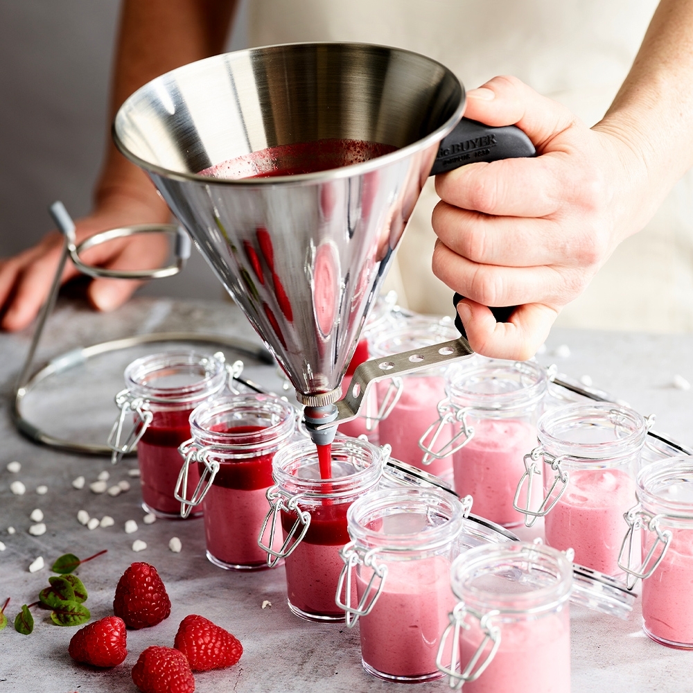 de Buyer - Automatischer Mini-Fondanttrichter aus Edelstahl de Buyer - Automatischer Mini-Fondanttrichter aus Edelstahl