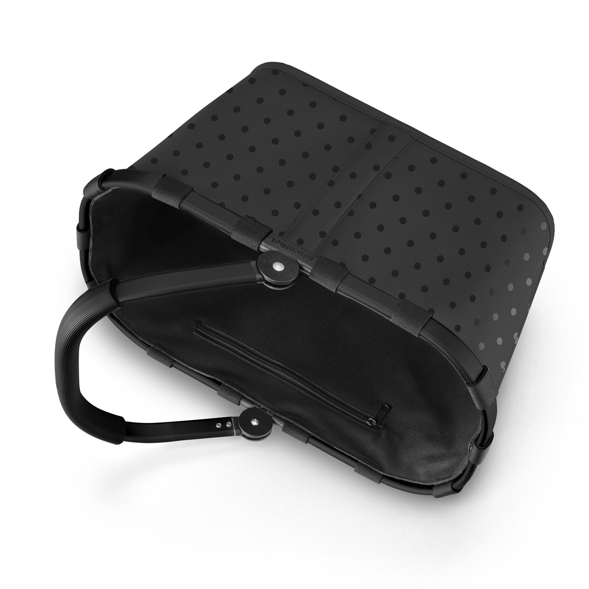 reisenthel - carrybag -  frame glossy dots black reisenthel - carrybag -  frame glossy dots black
