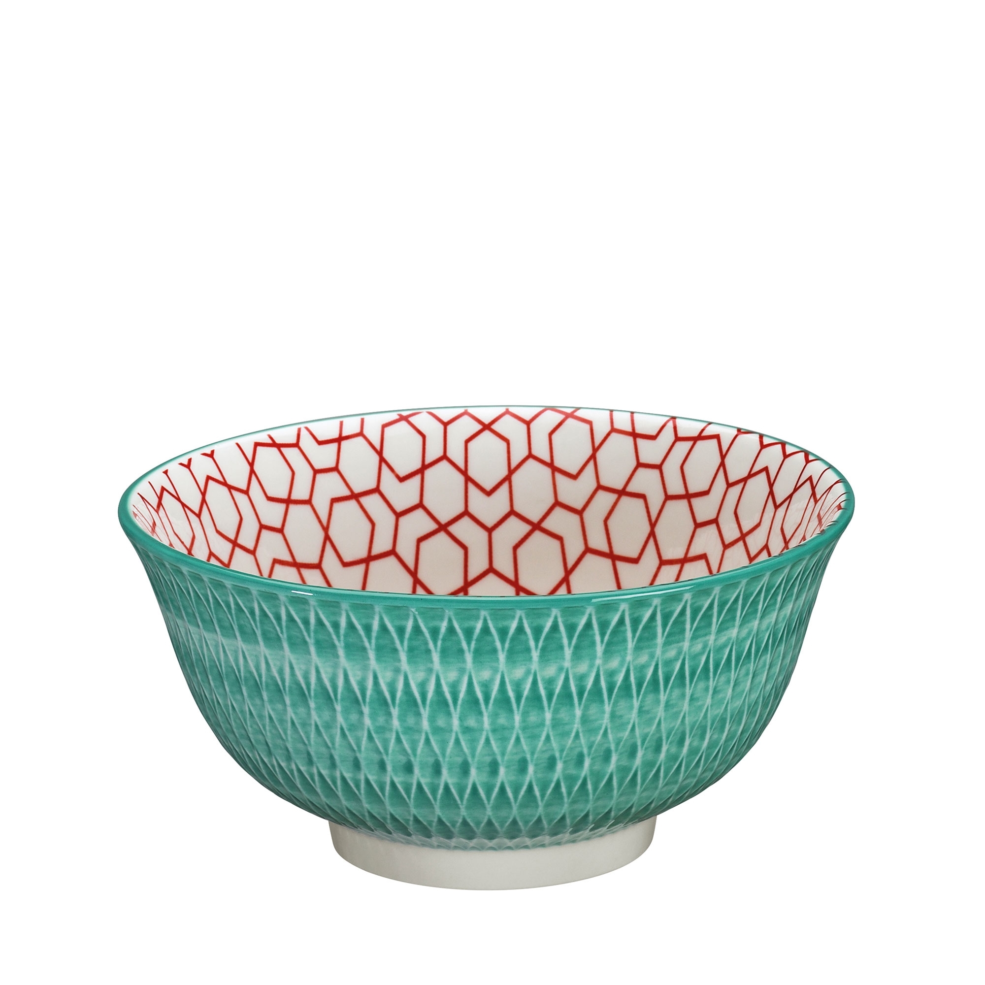 Cilio - Bowl AMICI - Rauten türkis 18 cm