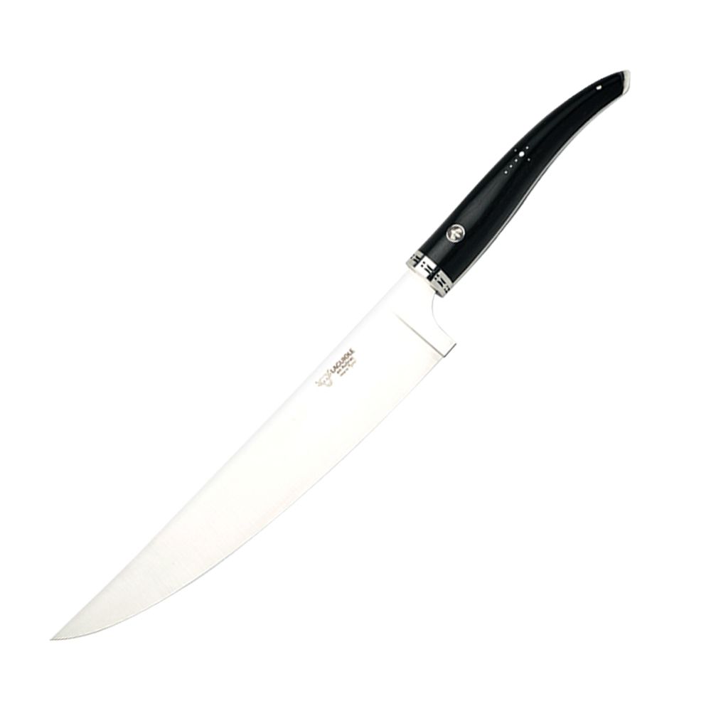 Laguiole - Messerblock + 6 Messer Gourmet Ebenholz