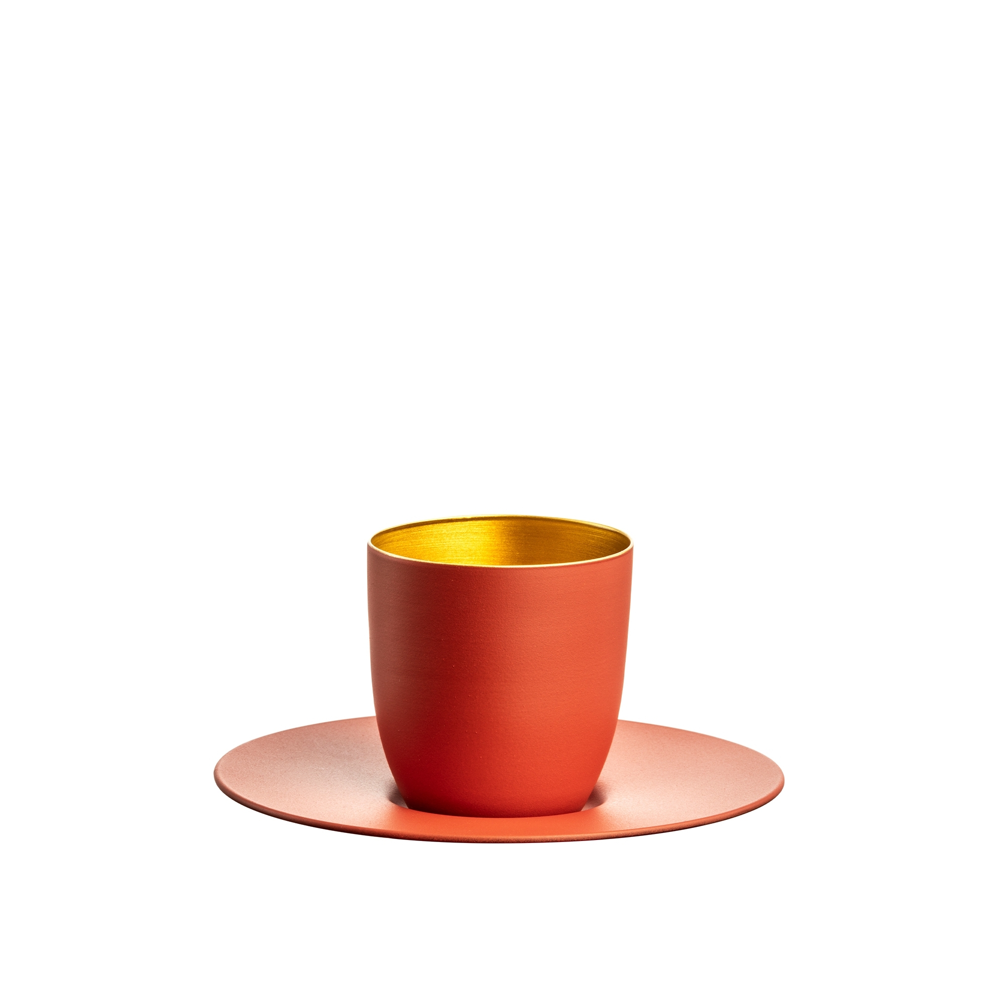 Eisch – COSMO COLLECT espresso set, coral/gold
