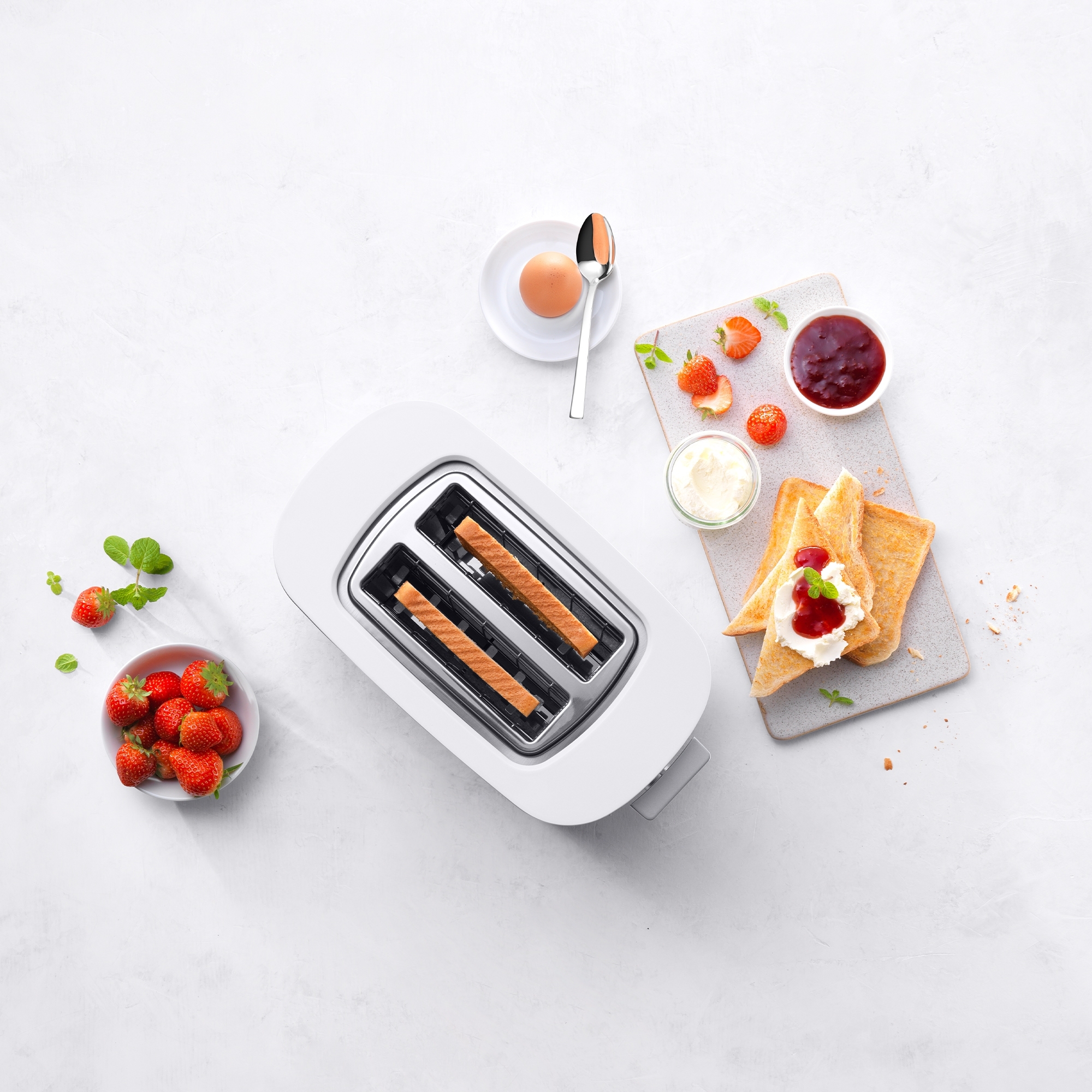 ZWILLING - Toaster with bread roll attachment | ENFINIGY | 2 slots short | silver