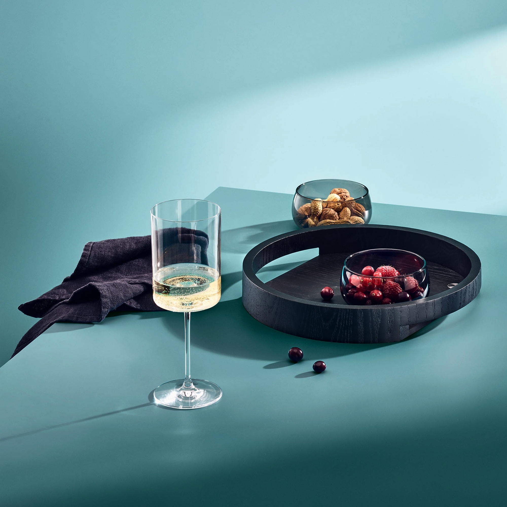 AdHoc - Aura Serving Tray  - Ø 30 cm | Black